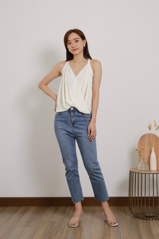 Layla Halter Neck Top - Ivory