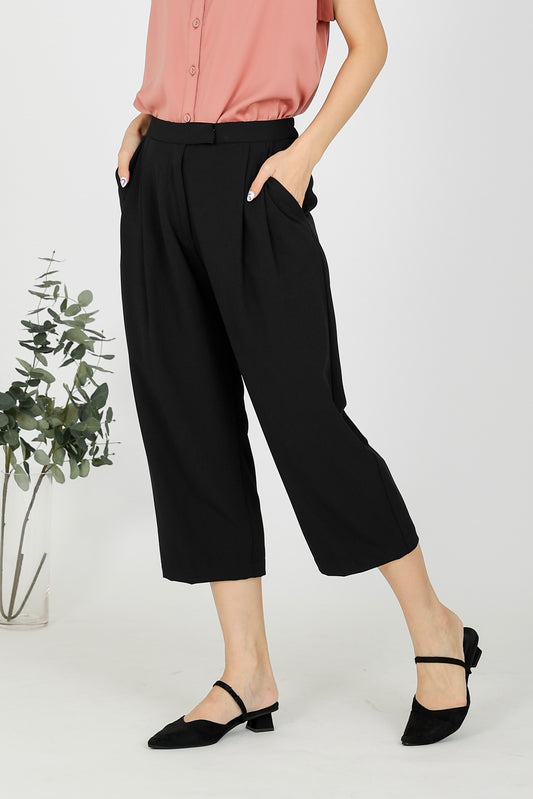 Liliy Extended Waistband Pant - Black