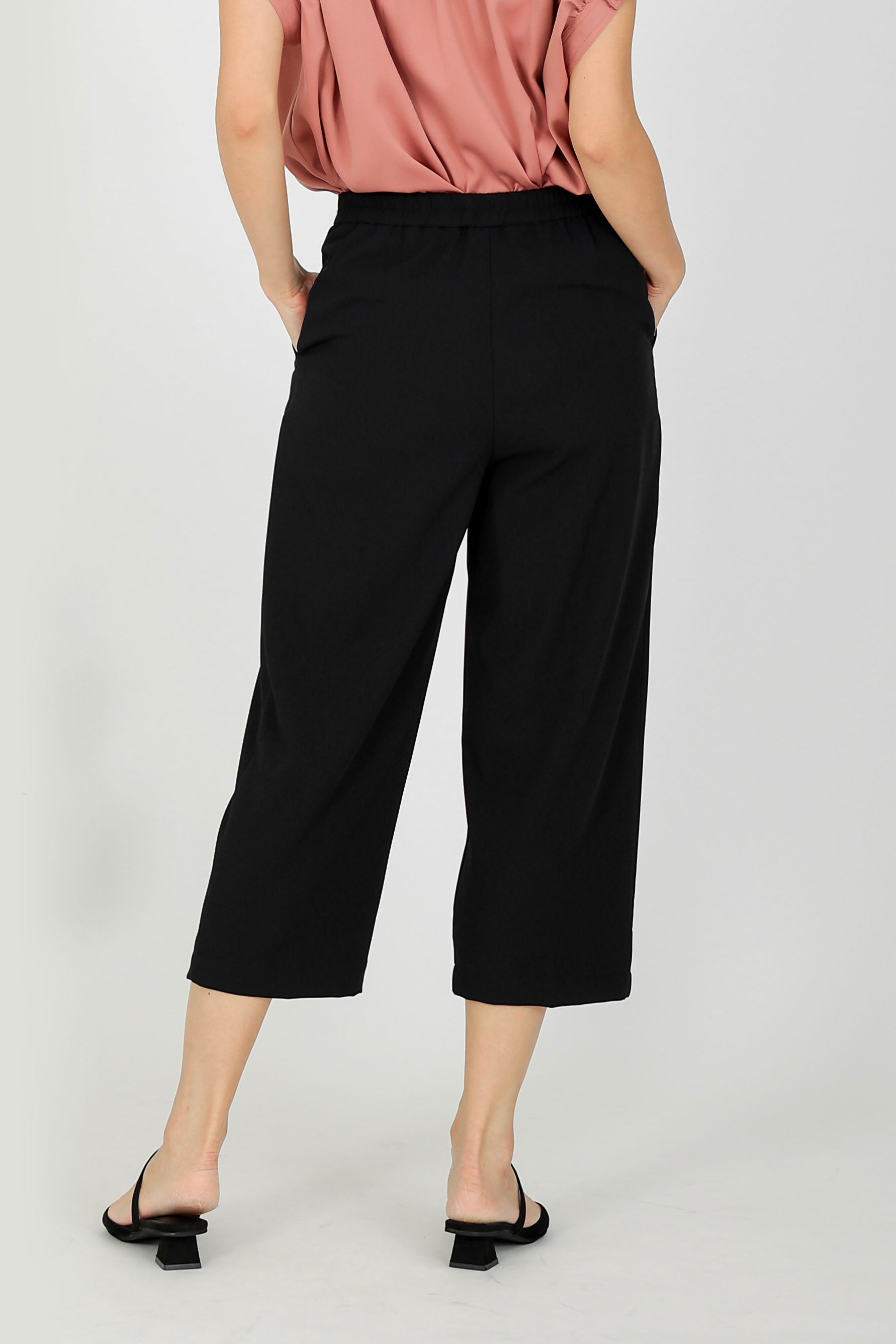 Liliy Extended Waistband Pant - Black