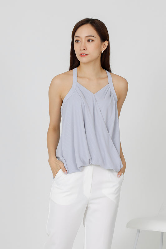 Layla Halter Neck Top - Grey