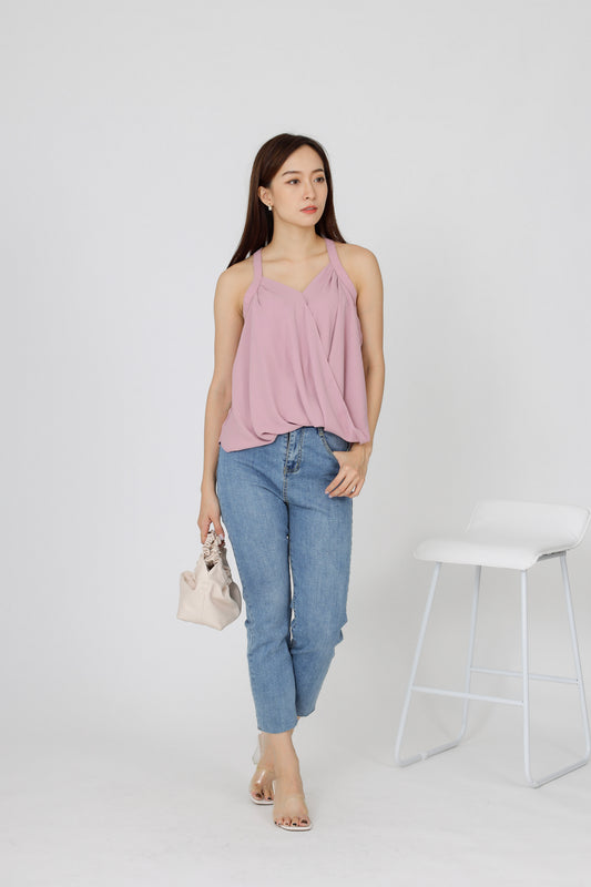 Layla Halter Neck Top - Pink
