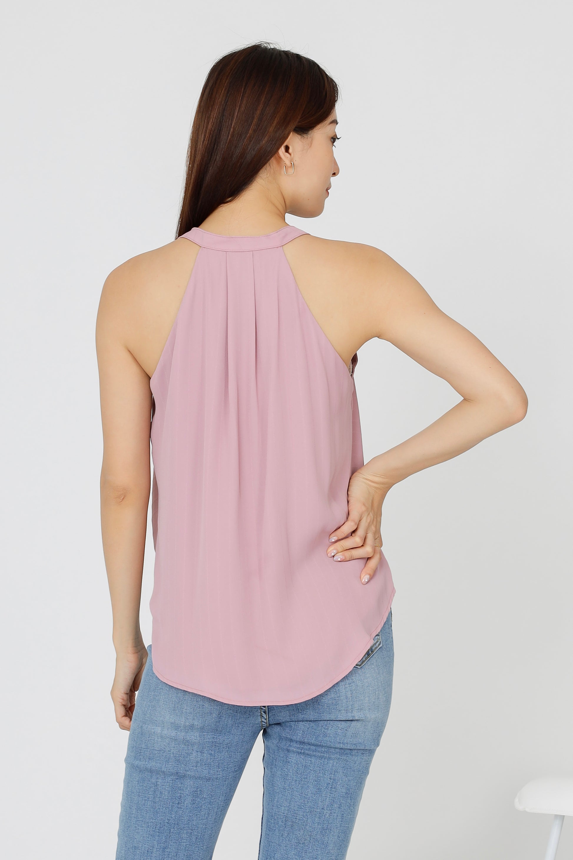 Layla Halter Neck Top - Pink