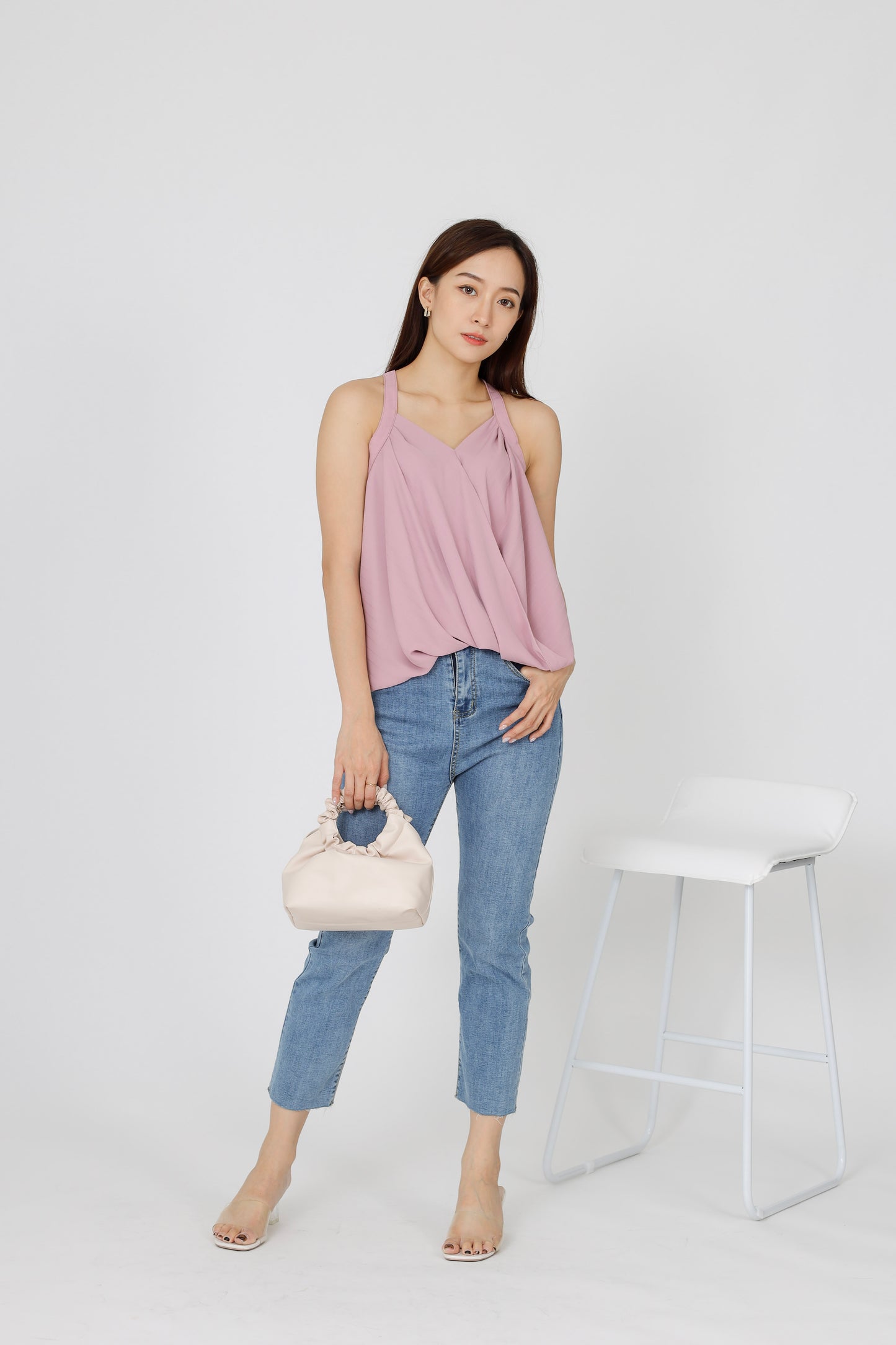 Layla Halter Neck Top - Pink