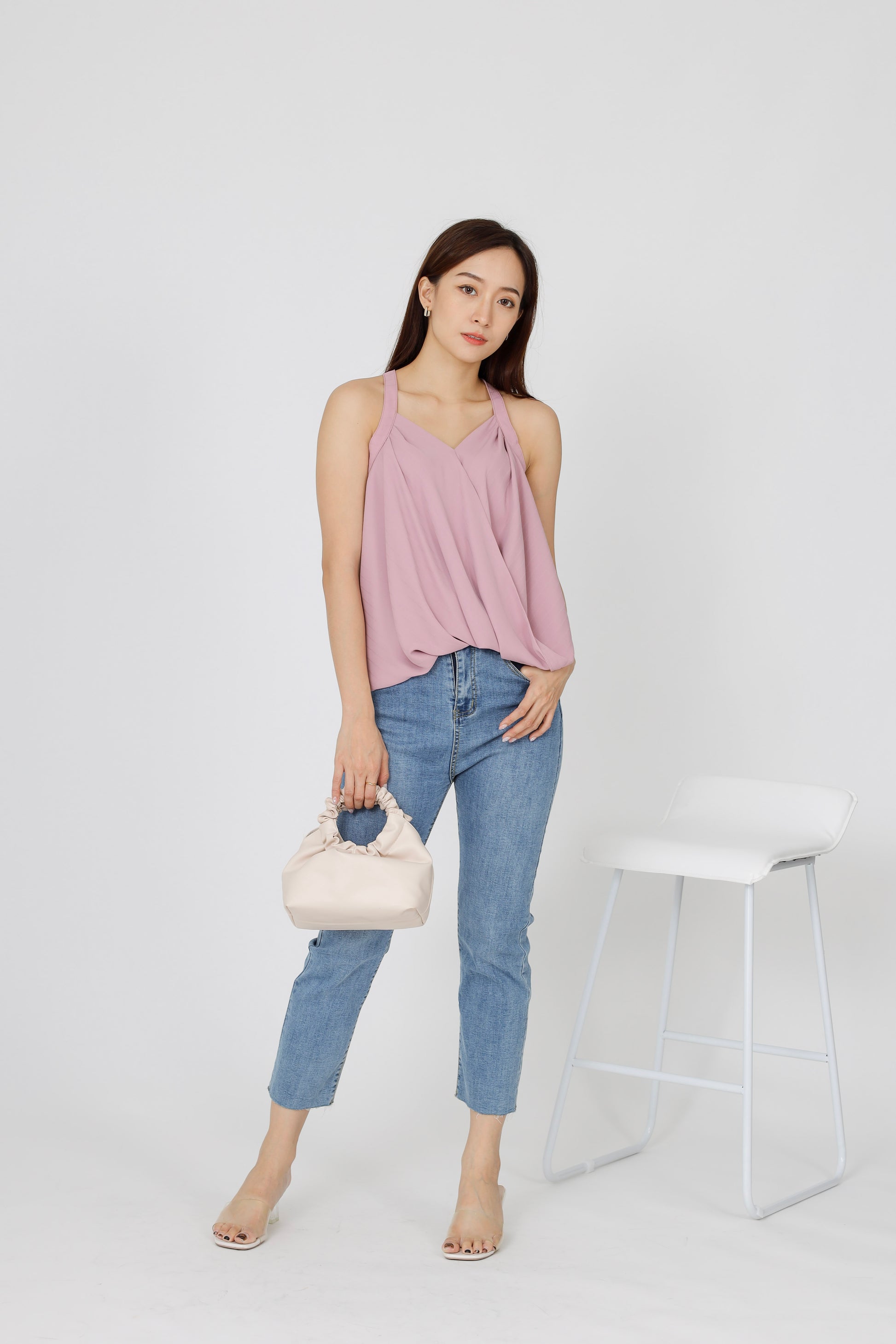 Layla Halter Neck Top - Pink