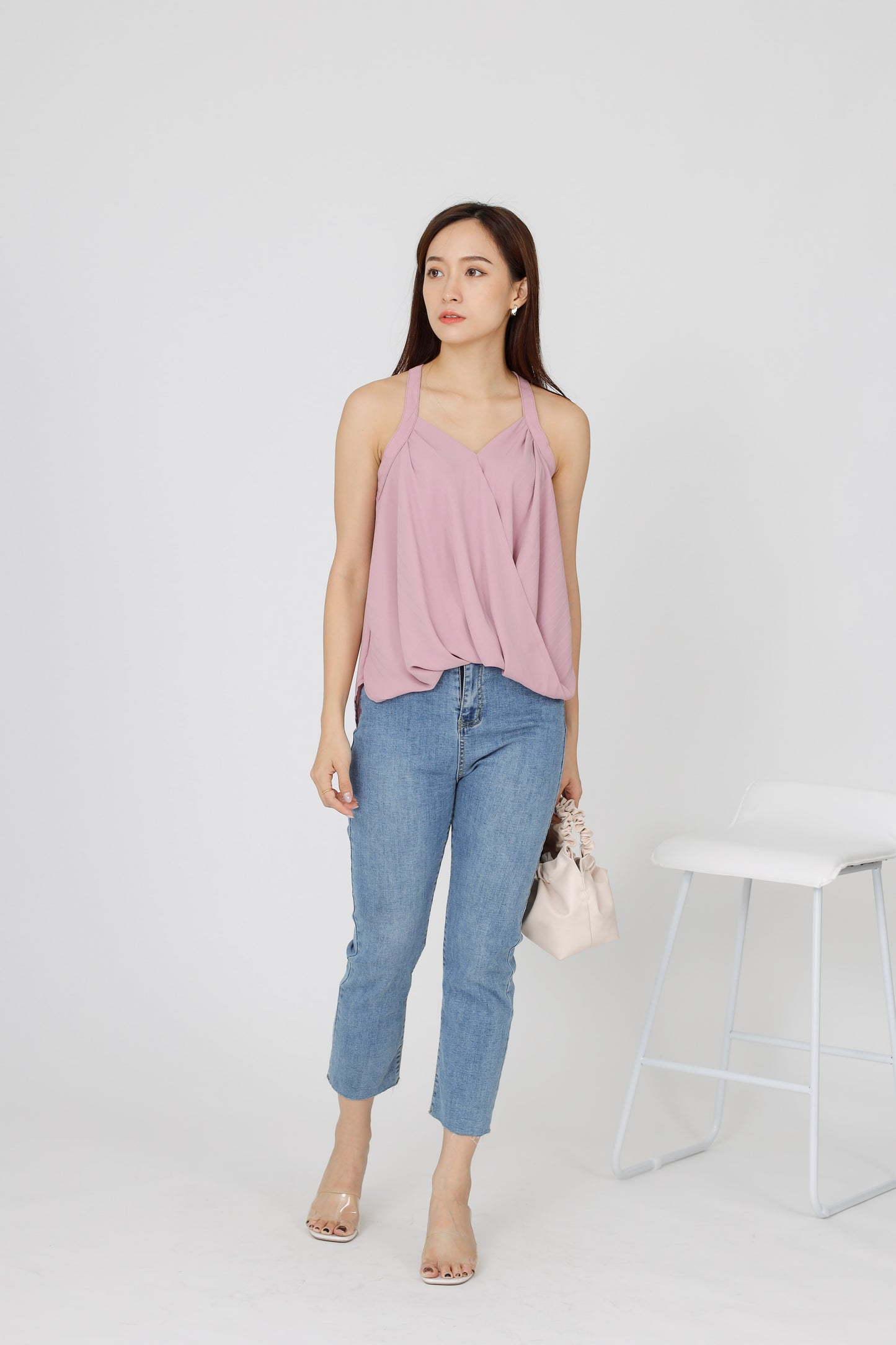 Layla Halter Neck Top - Pink