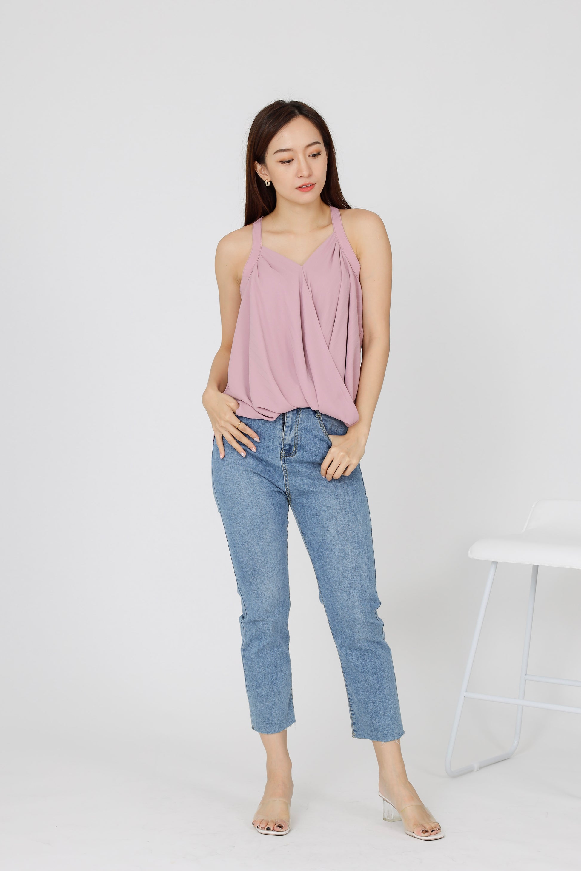 Layla Halter Neck Top - Pink