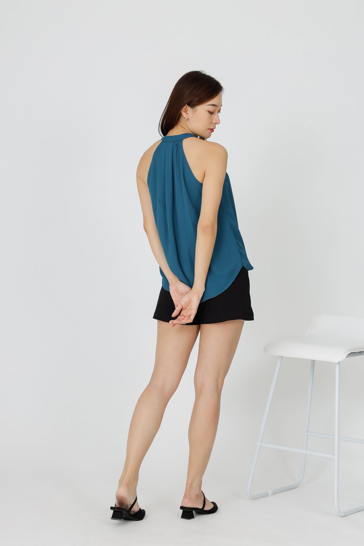 Layla Halter Neck Top - Teal