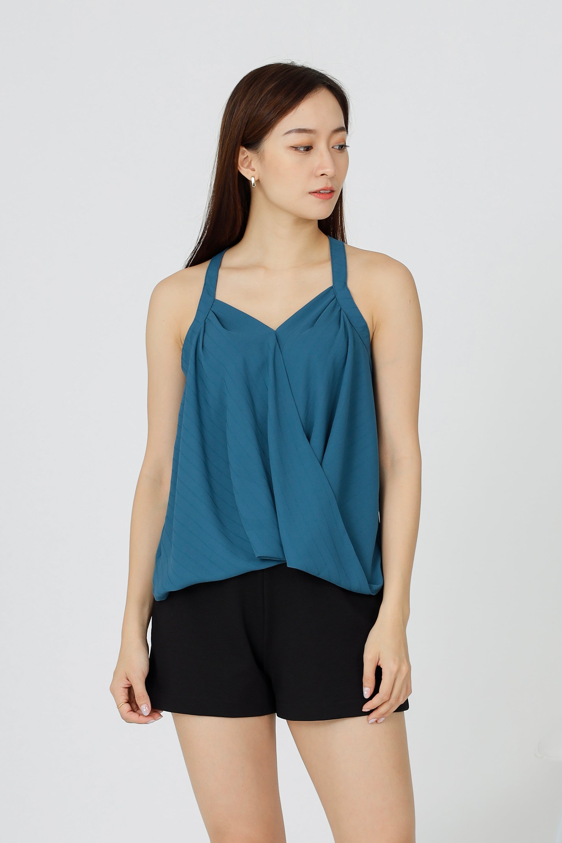Layla Halter Neck Top - Teal