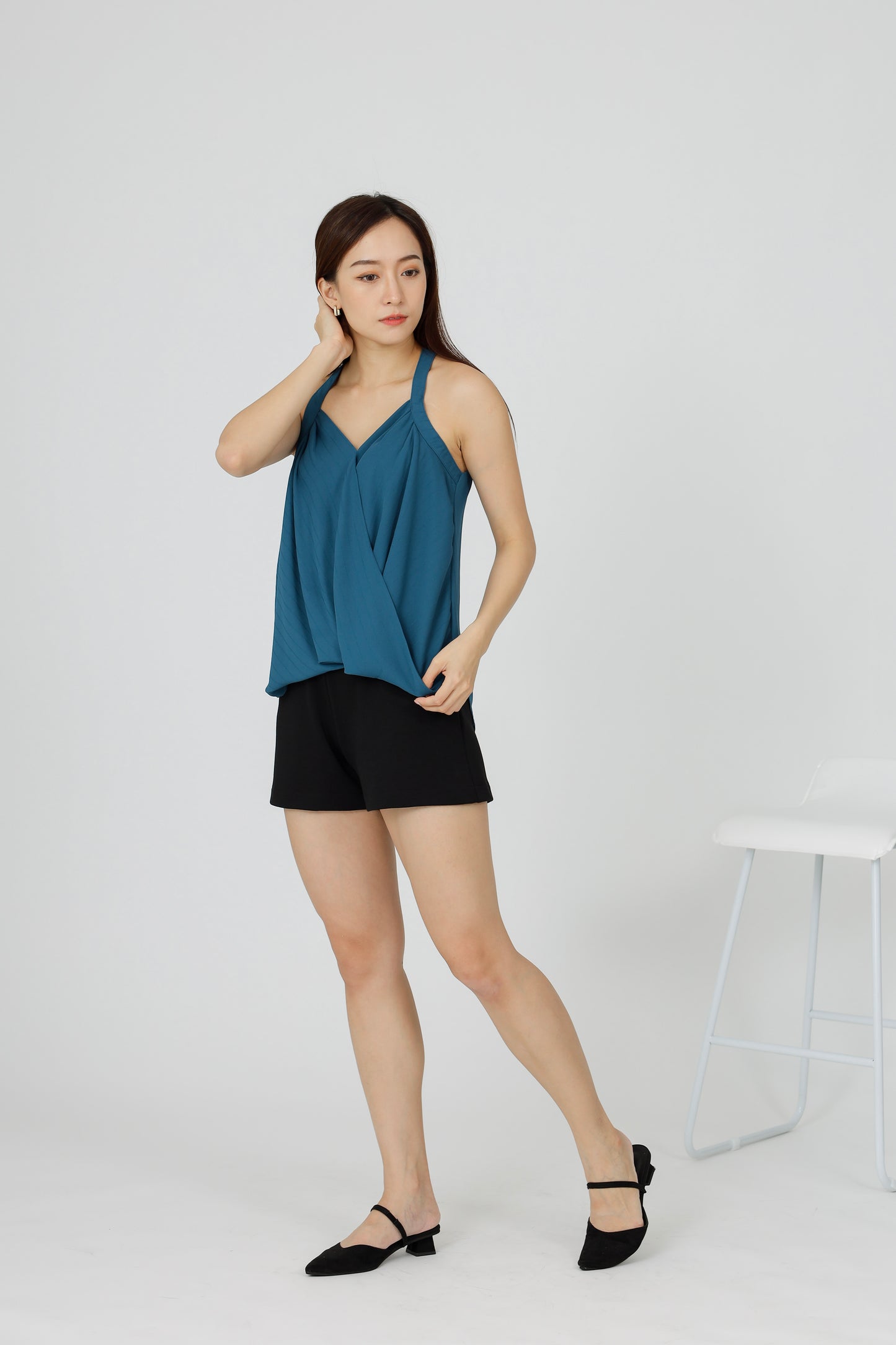 Layla Halter Neck Top - Teal