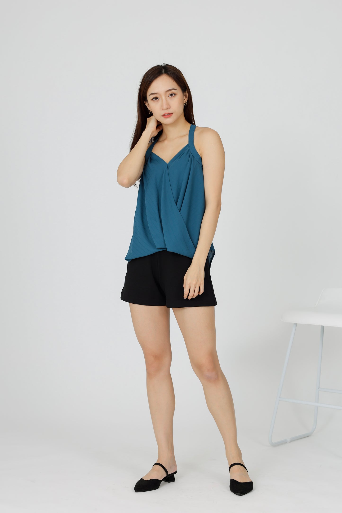 Layla Halter Neck Top - Teal