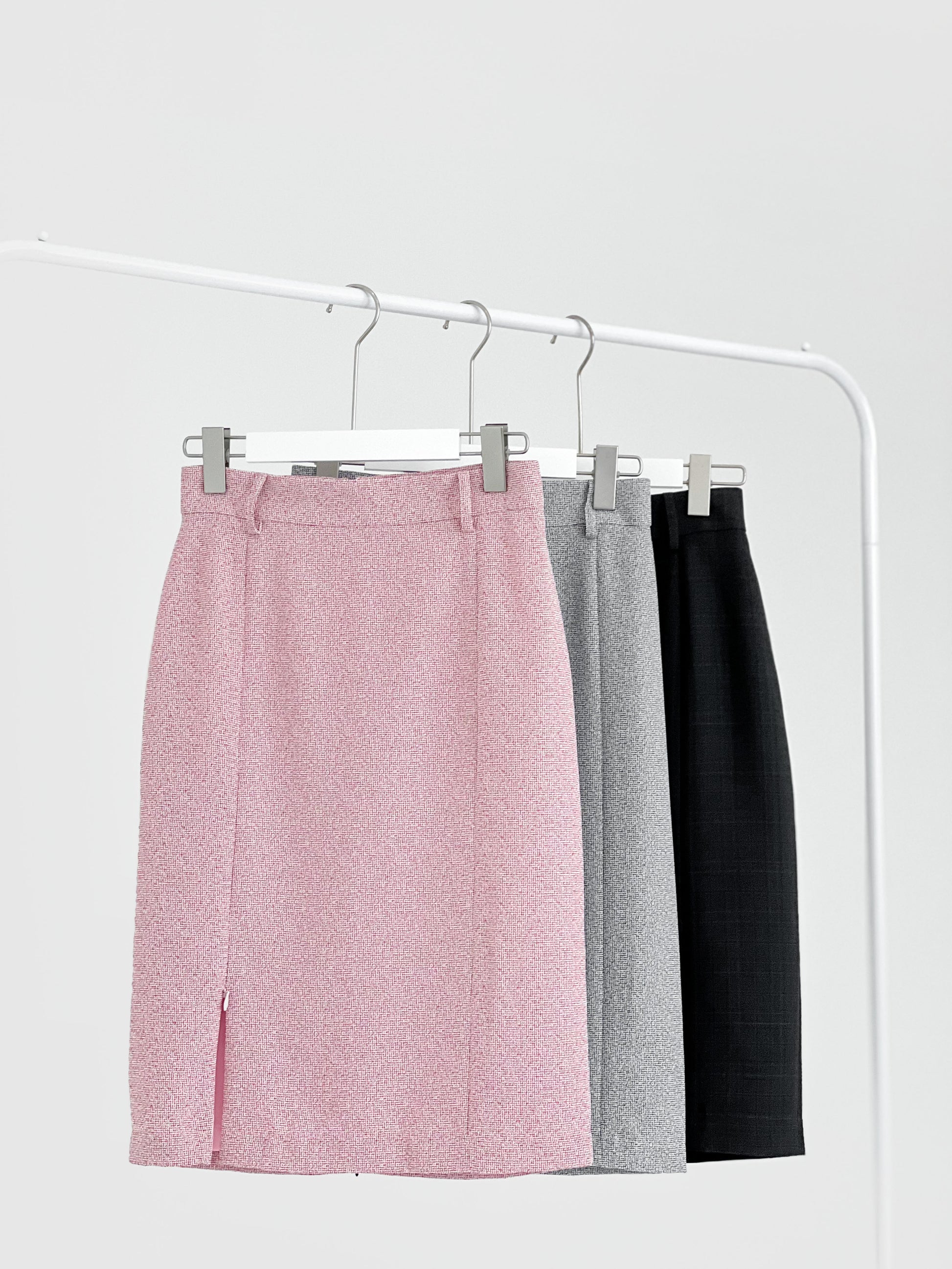 Marion Split Thigh Skirt - Pink