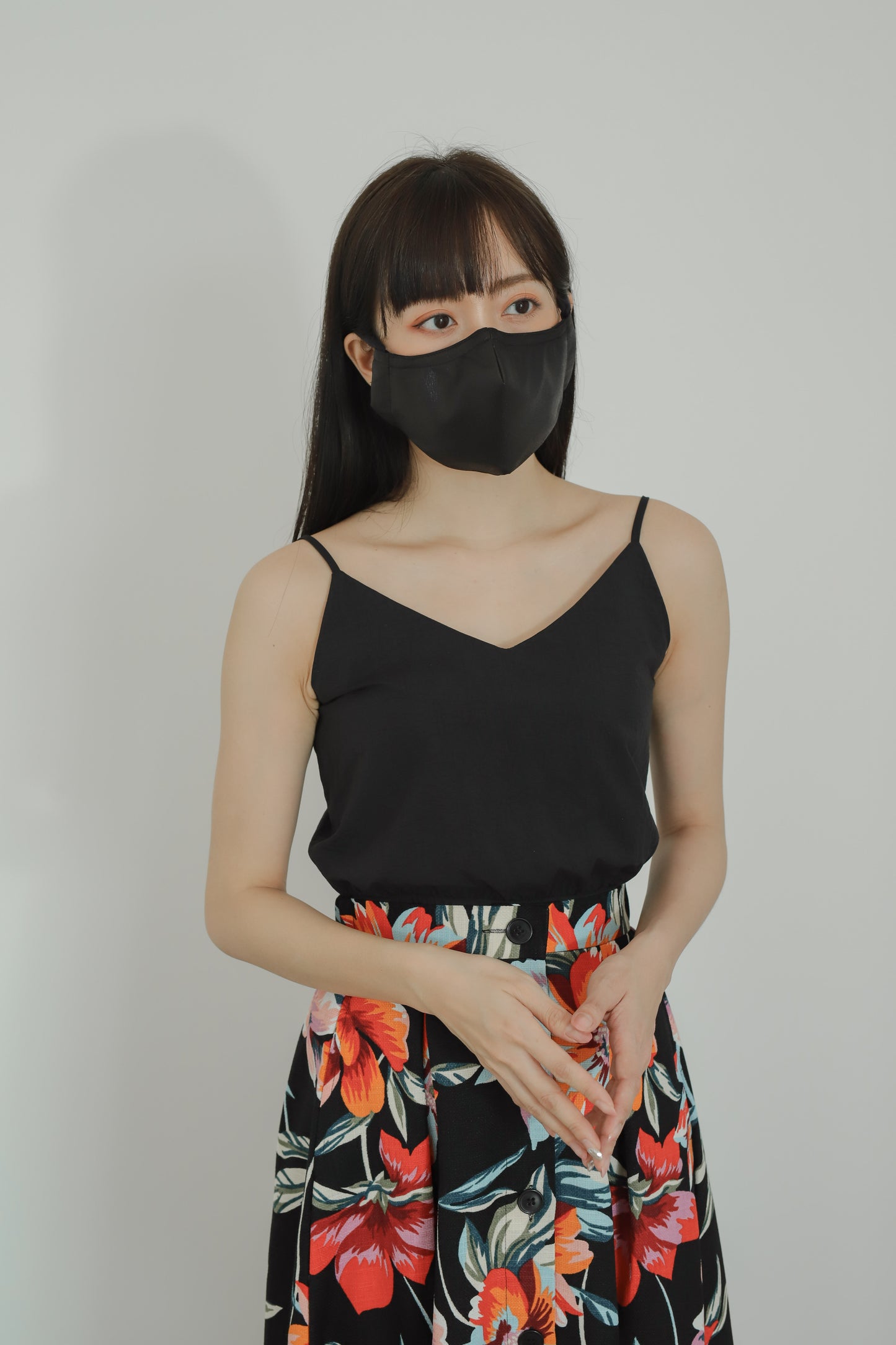 Avya Cami Cropped - Black