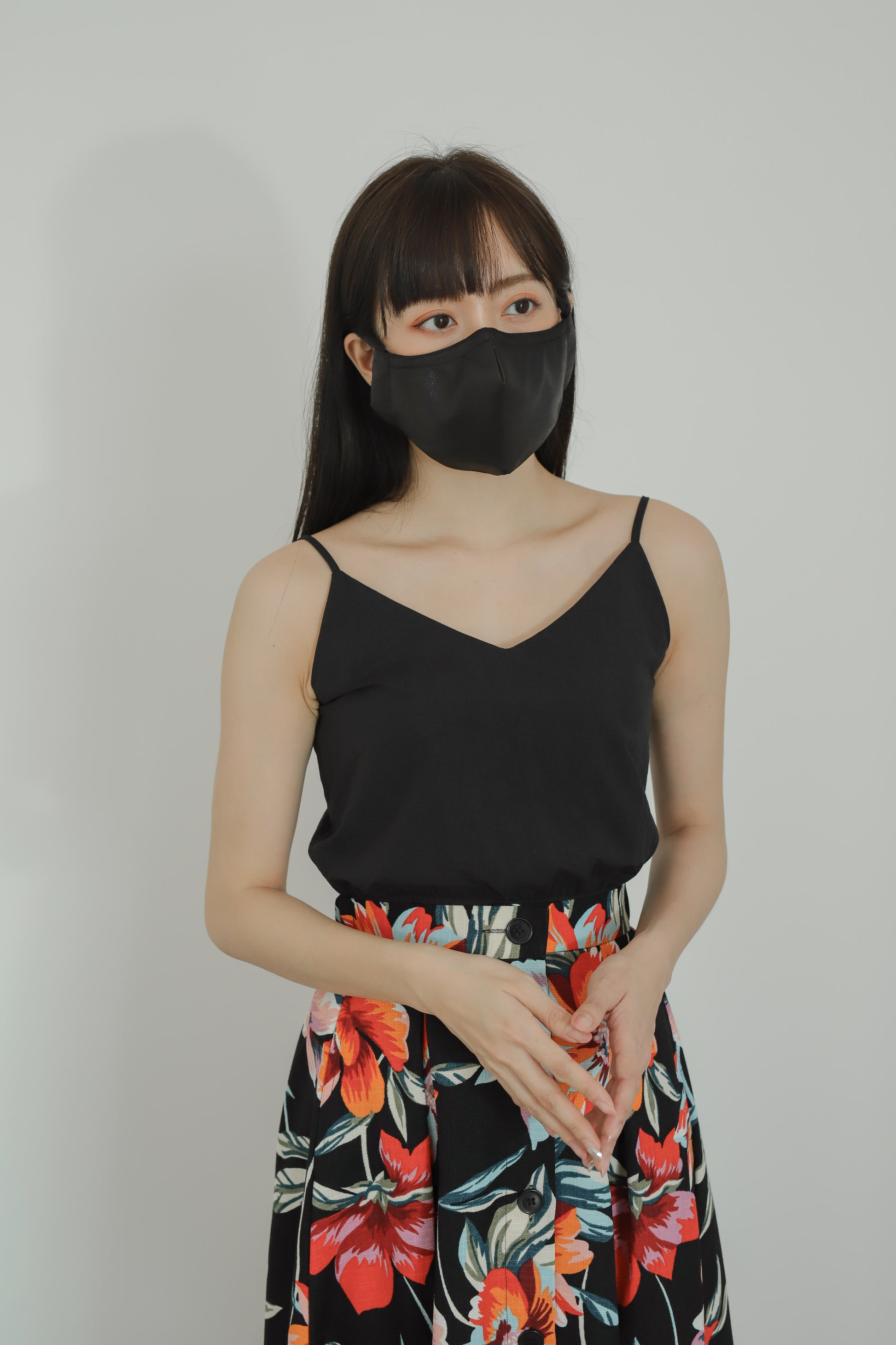 Avya Cami Cropped - Black