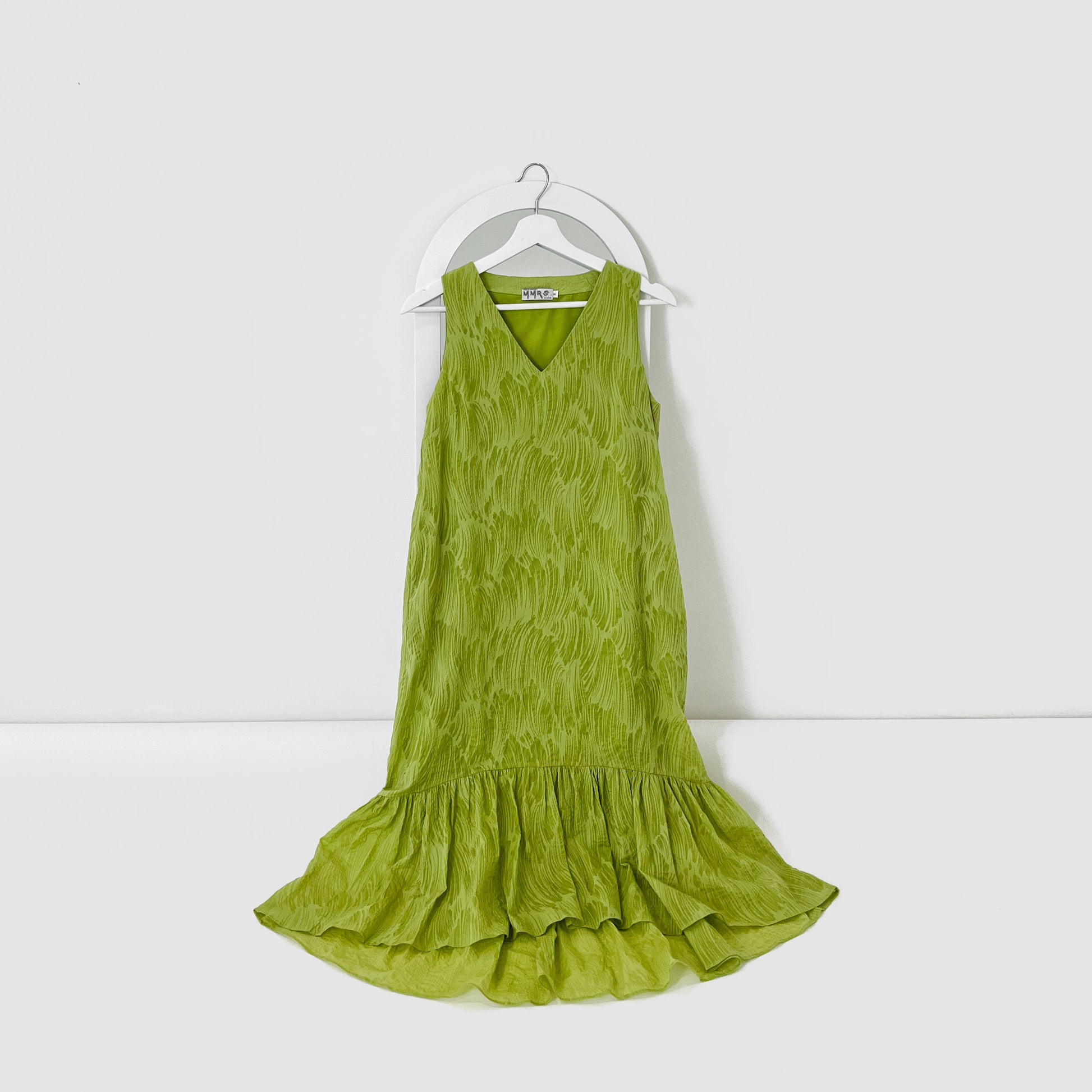 Moriah Ruffles Shift Dress - Green