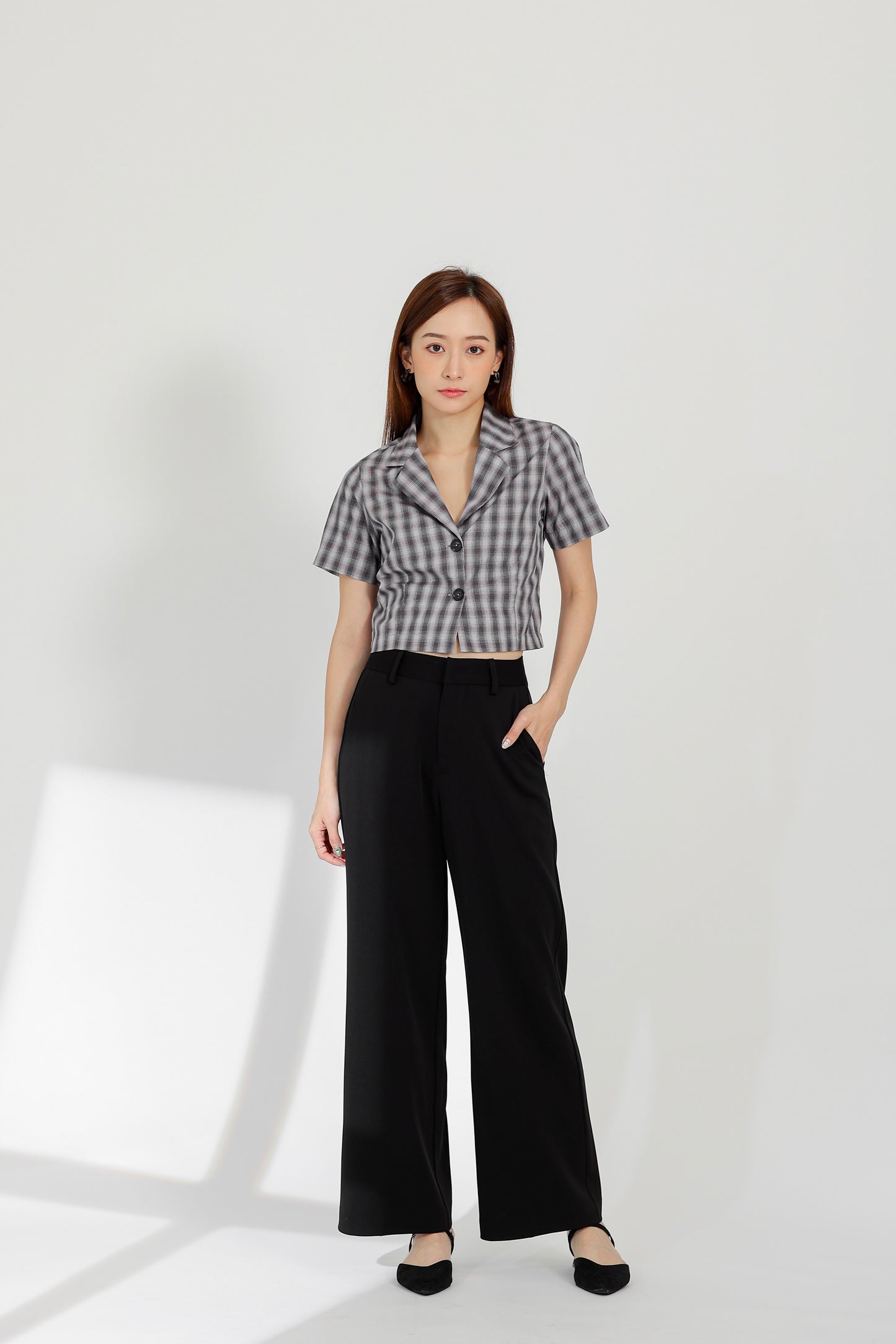 Nadine Straight Pants - Black
