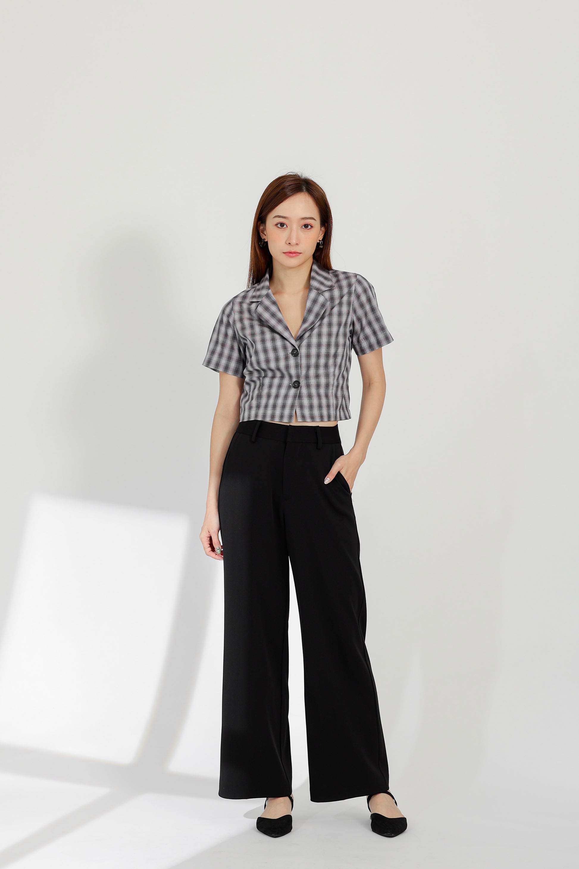 Nadine Straight Pants - Black