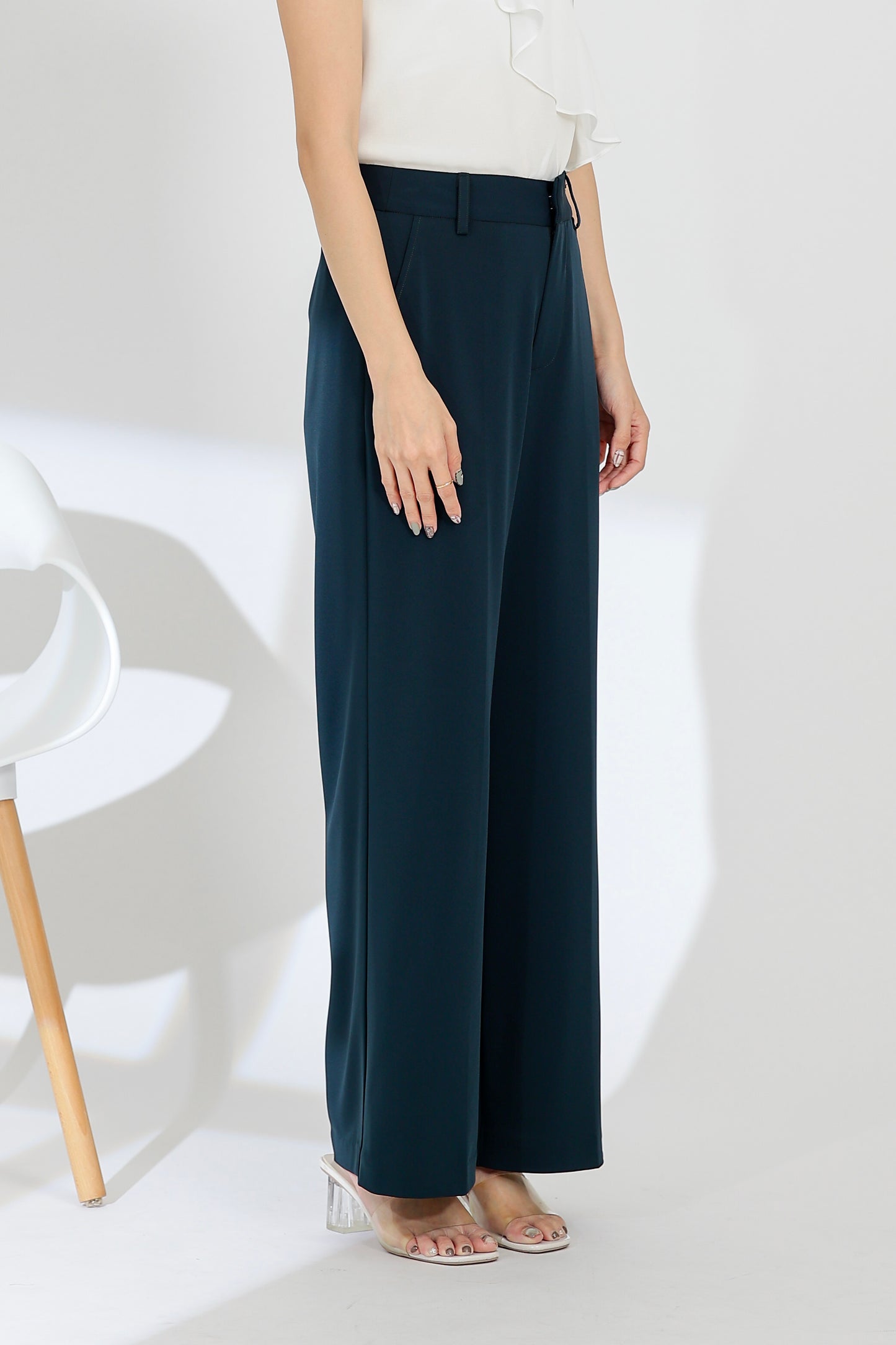 Nadine Straight Pants - Moss Green