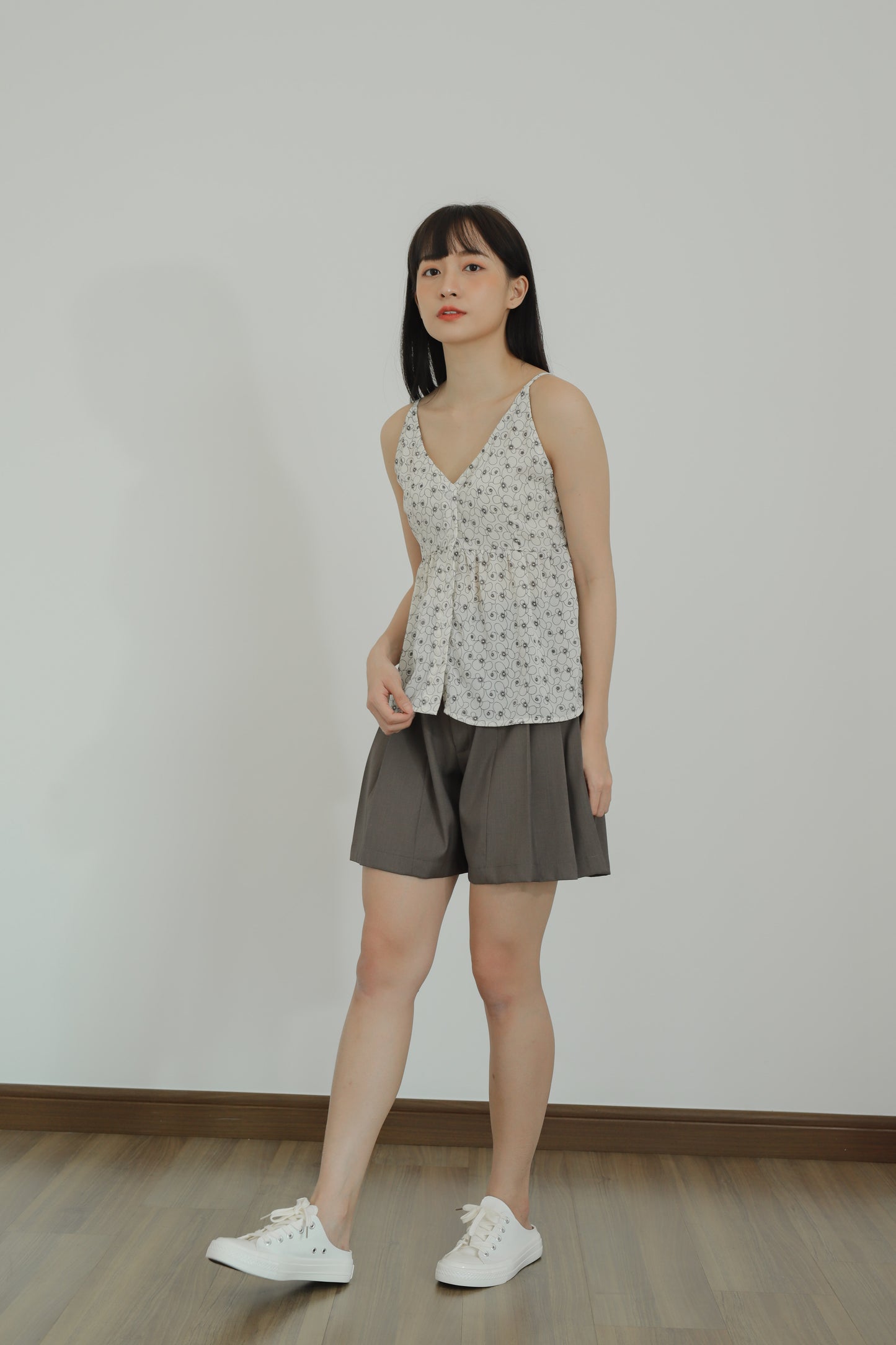 Alize Pleated Skort - Brown