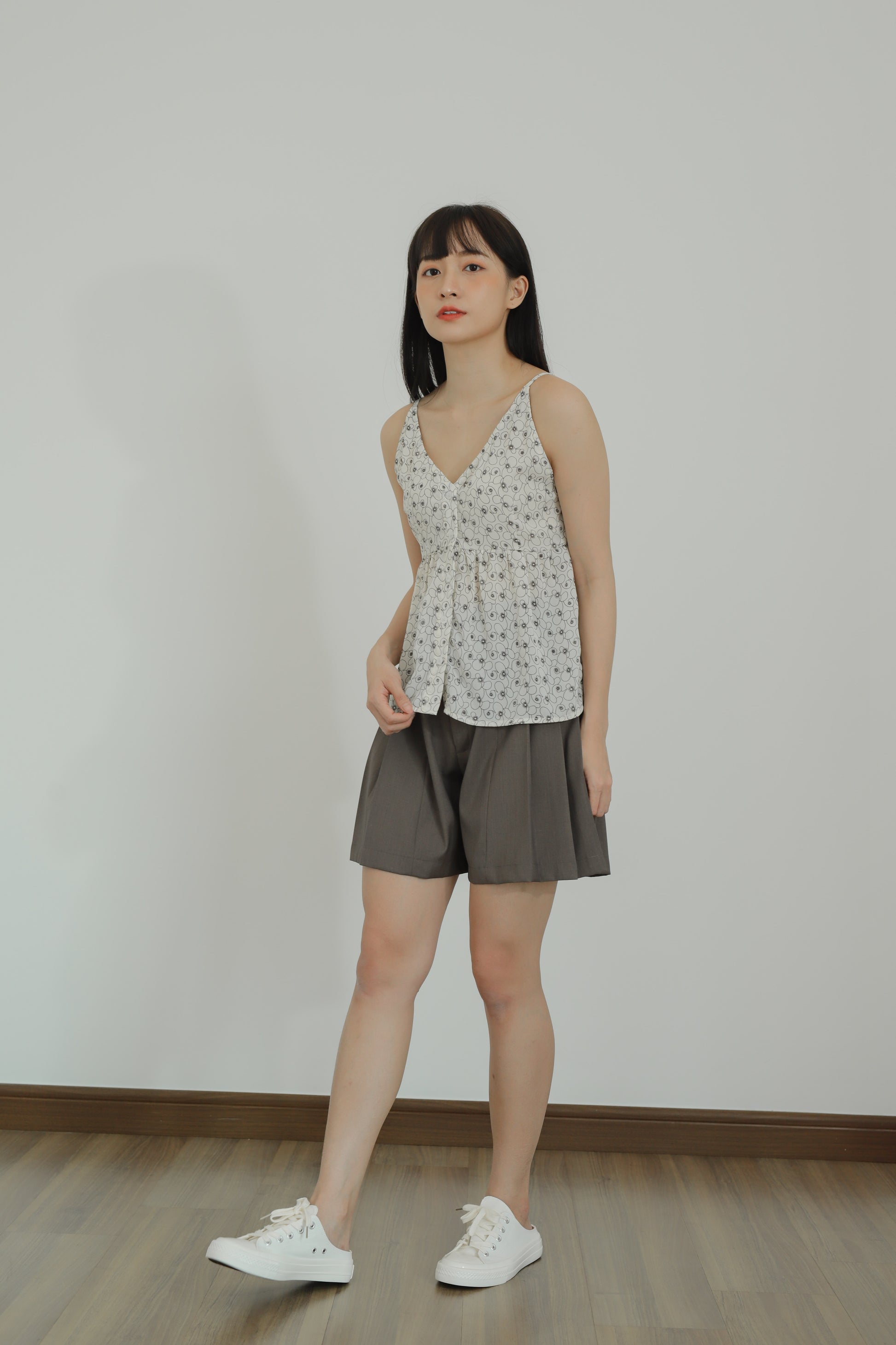 Alize Pleated Skort - Brown