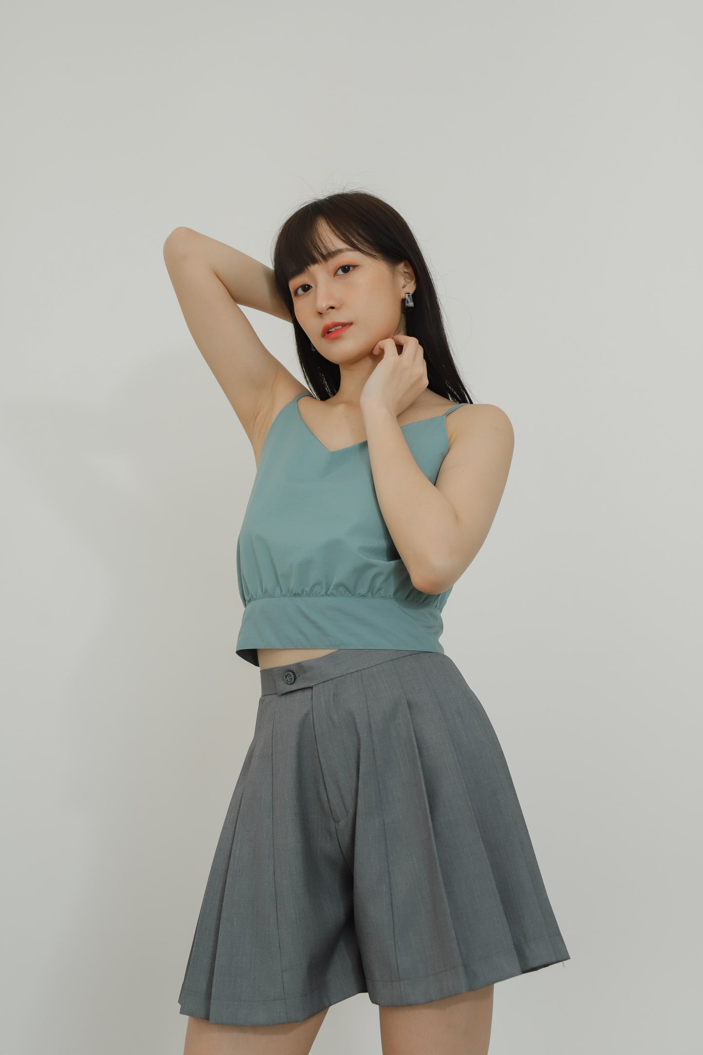 Alize Pleated Skort - Grey