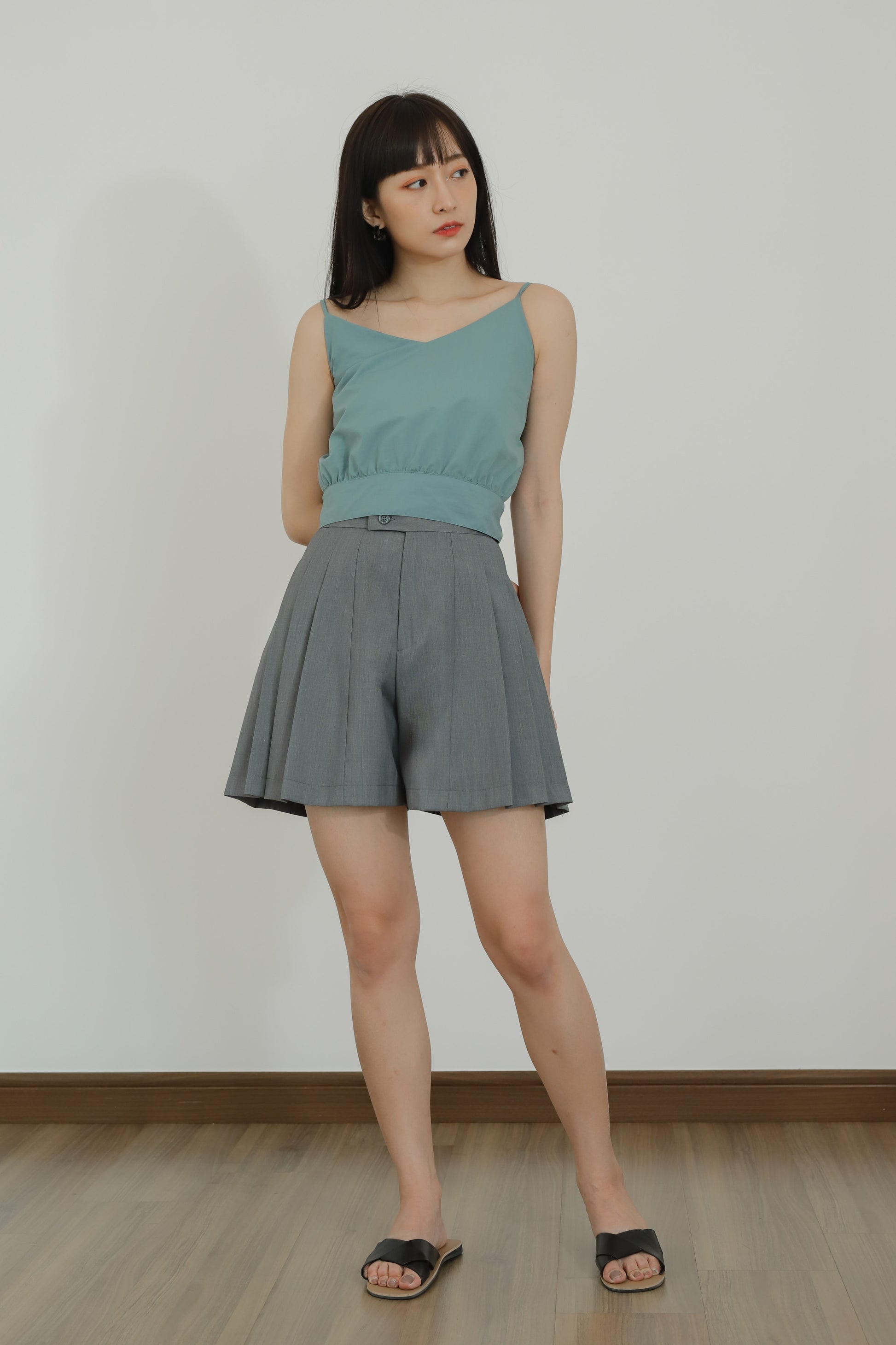 Alize Pleated Skort - Grey