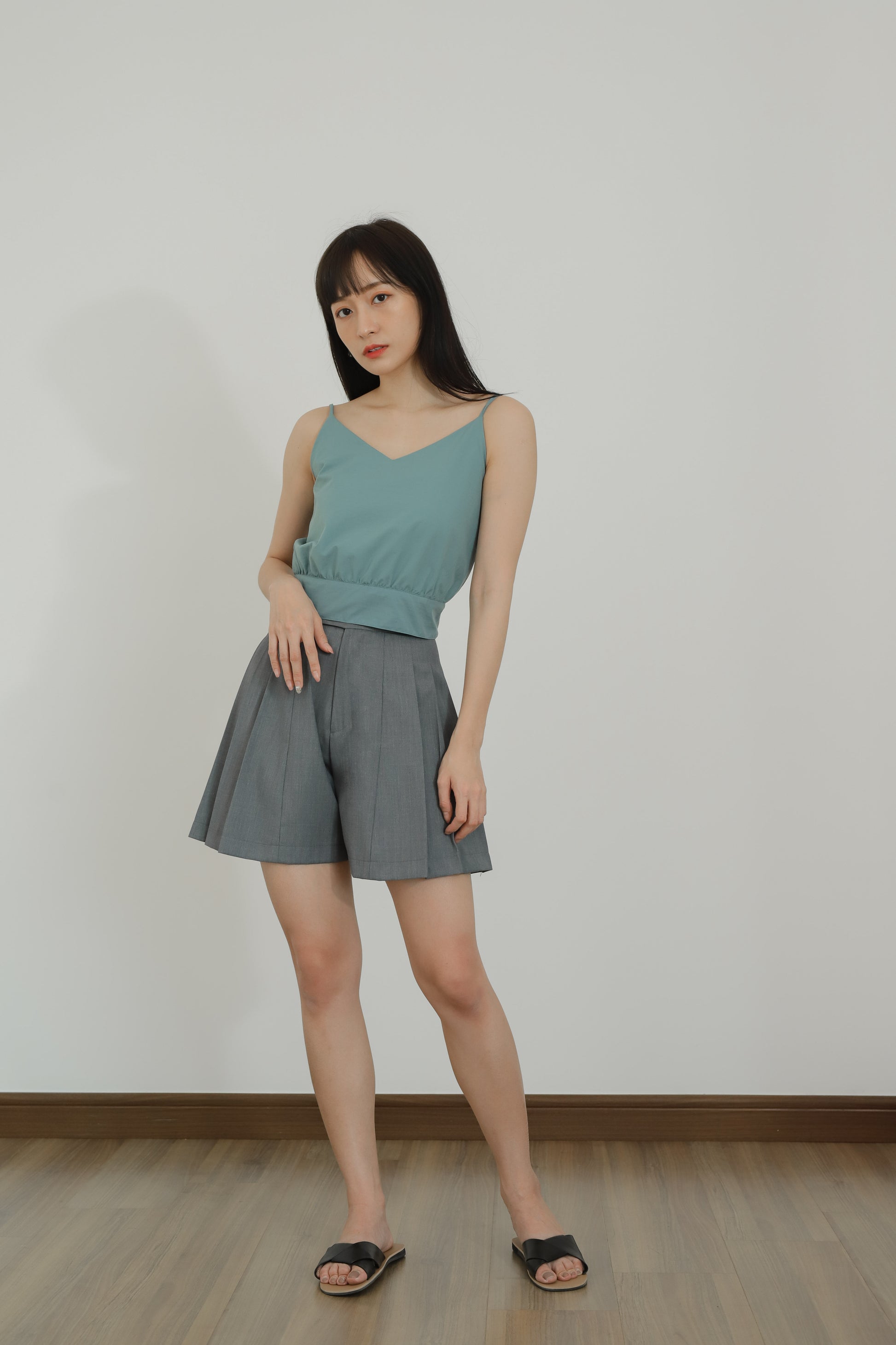Alize Pleated Skort - Grey
