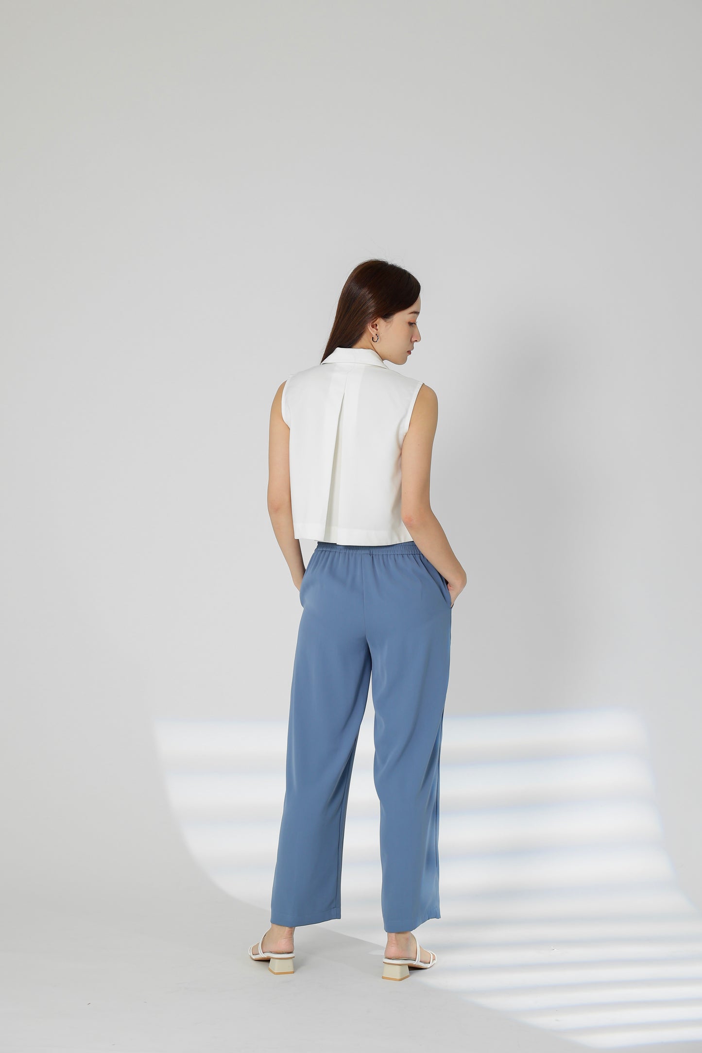 Parker Drawstring Pant - Light Blue
