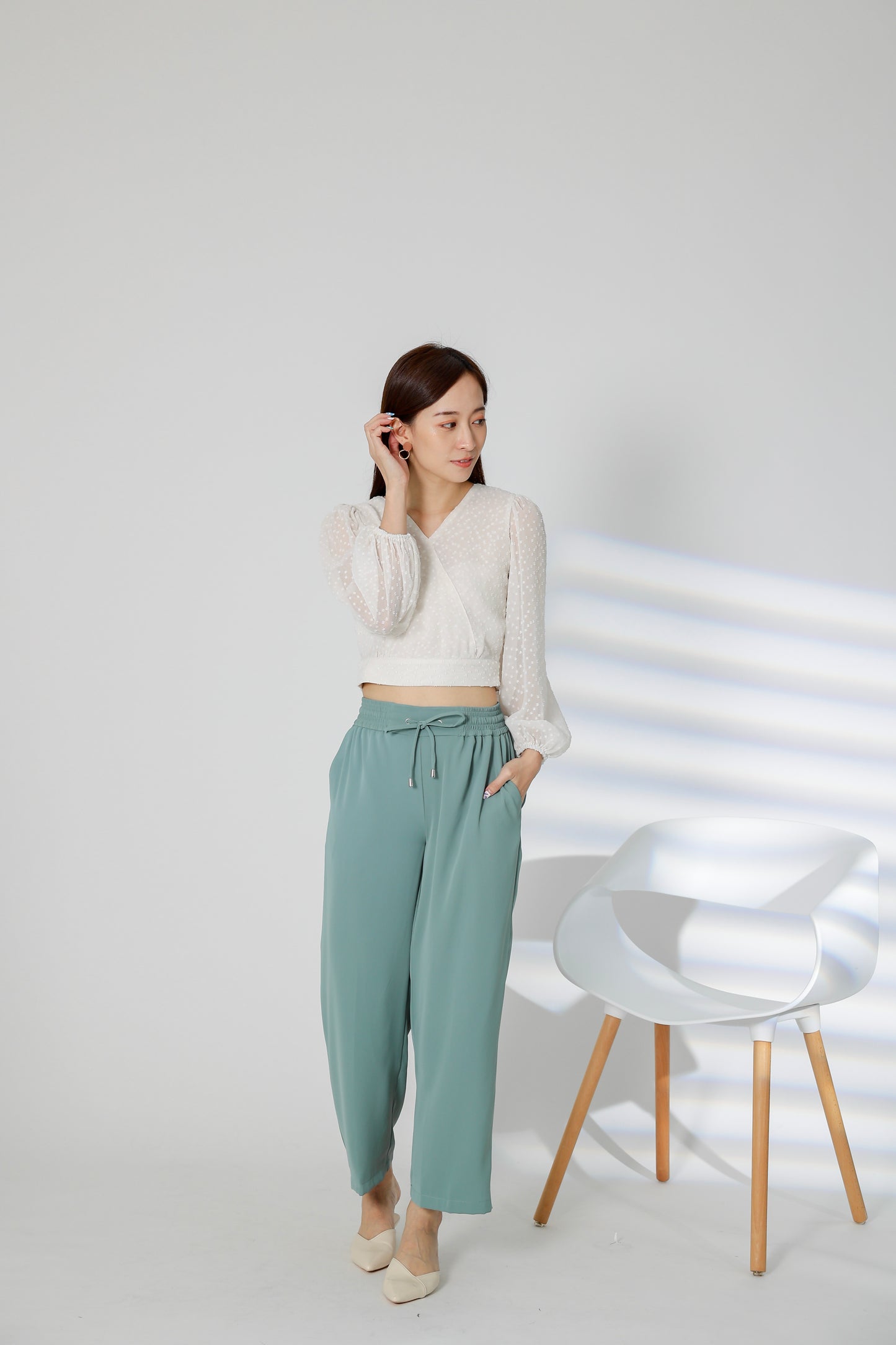 Parker Drawstring Pant - Mint