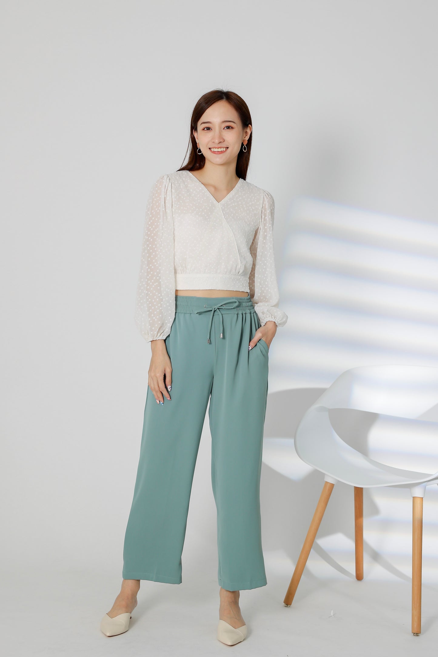 Parker Drawstring Pant - Mint