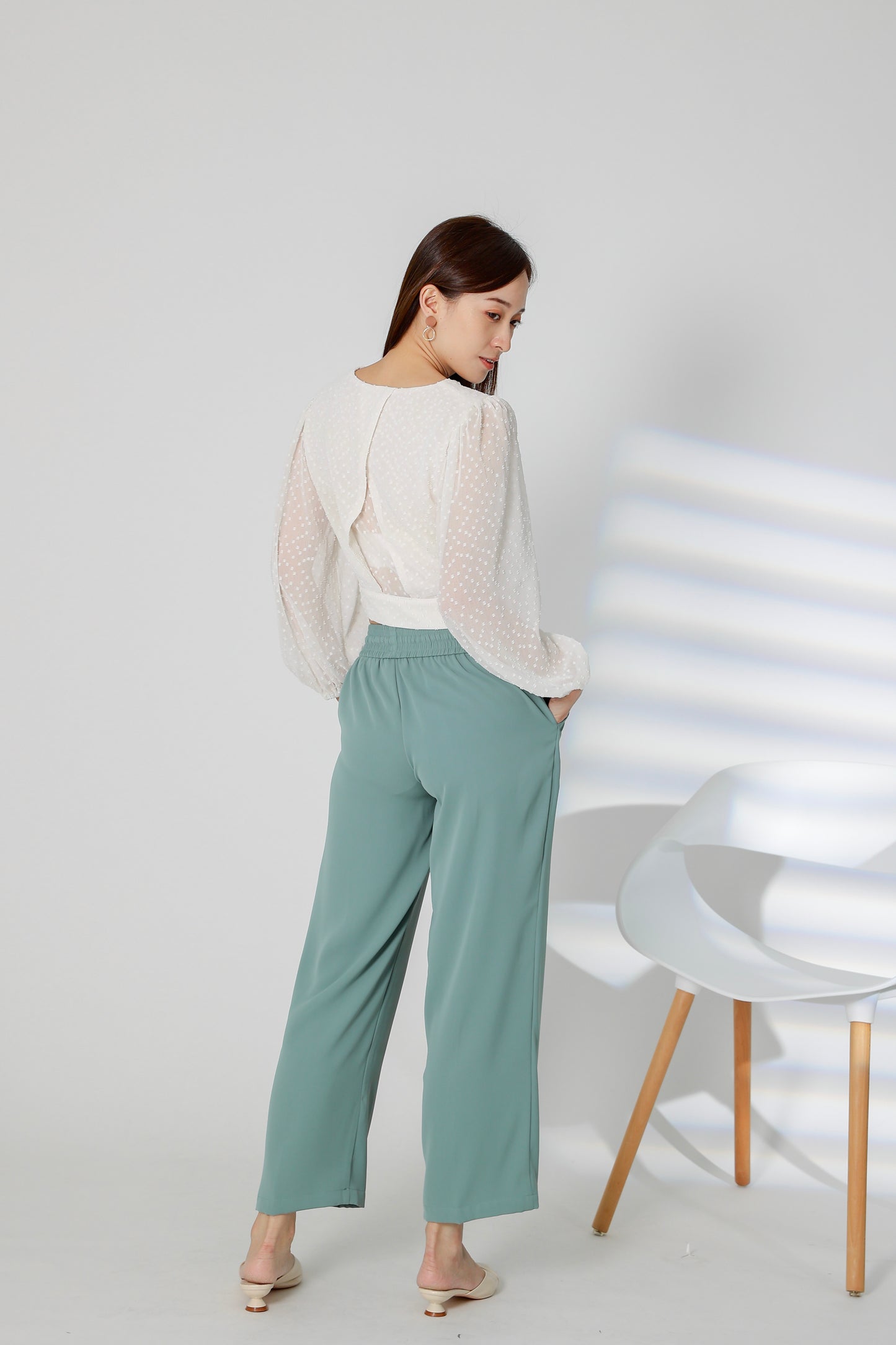 Parker Drawstring Pant - Mint