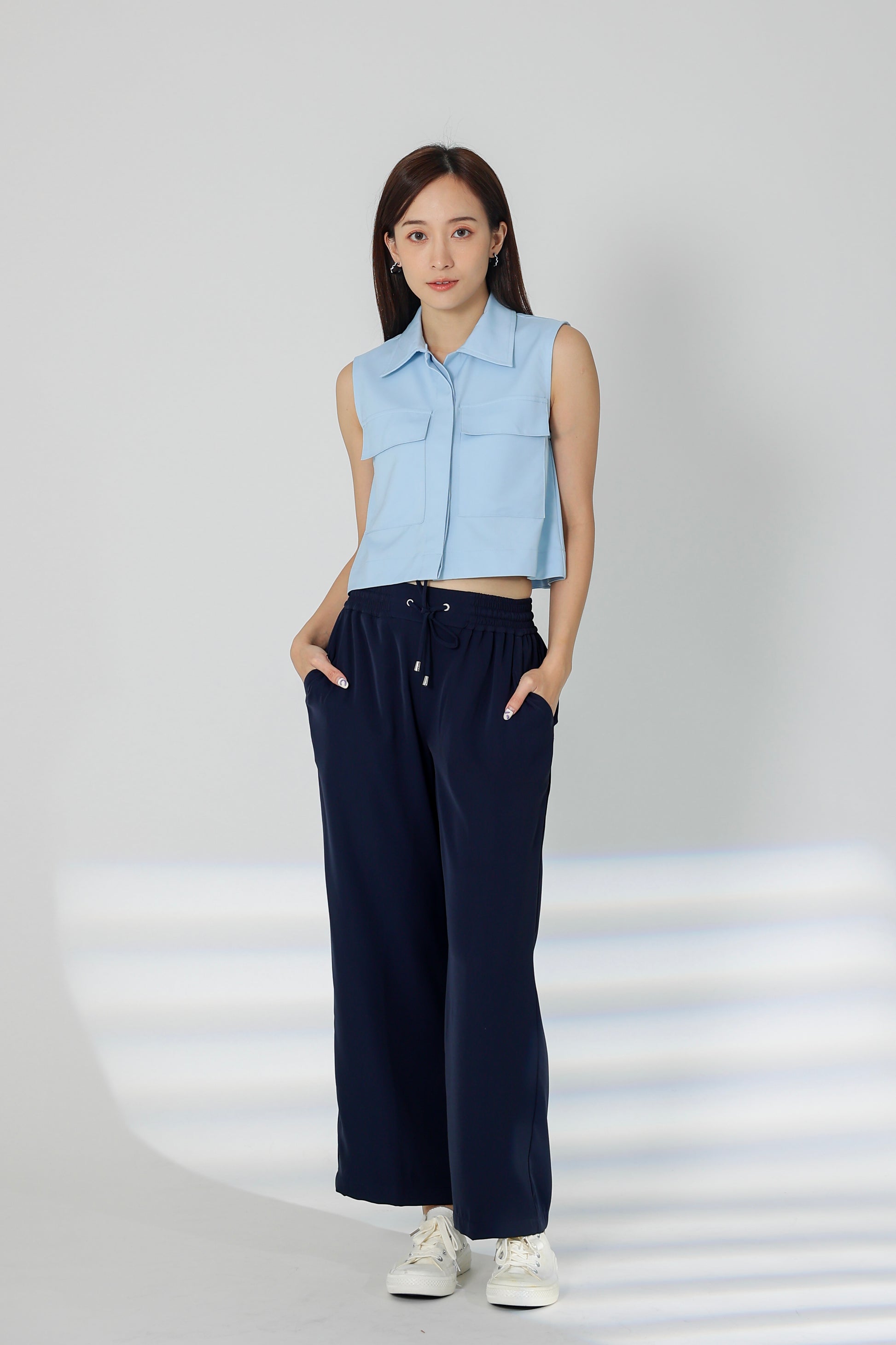 Parker Drawstring Pant - Navy