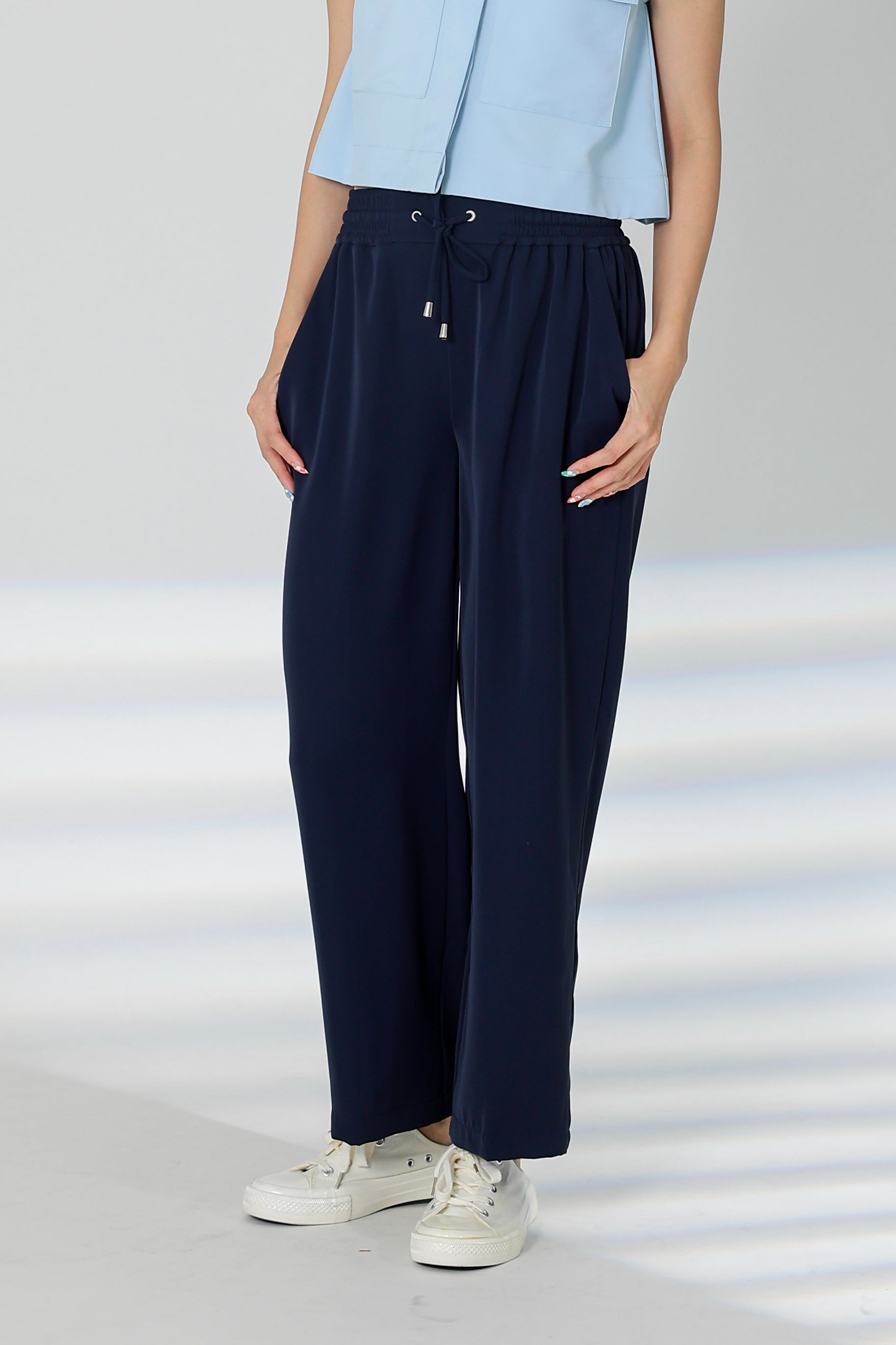 Parker Drawstring Pant - Navy
