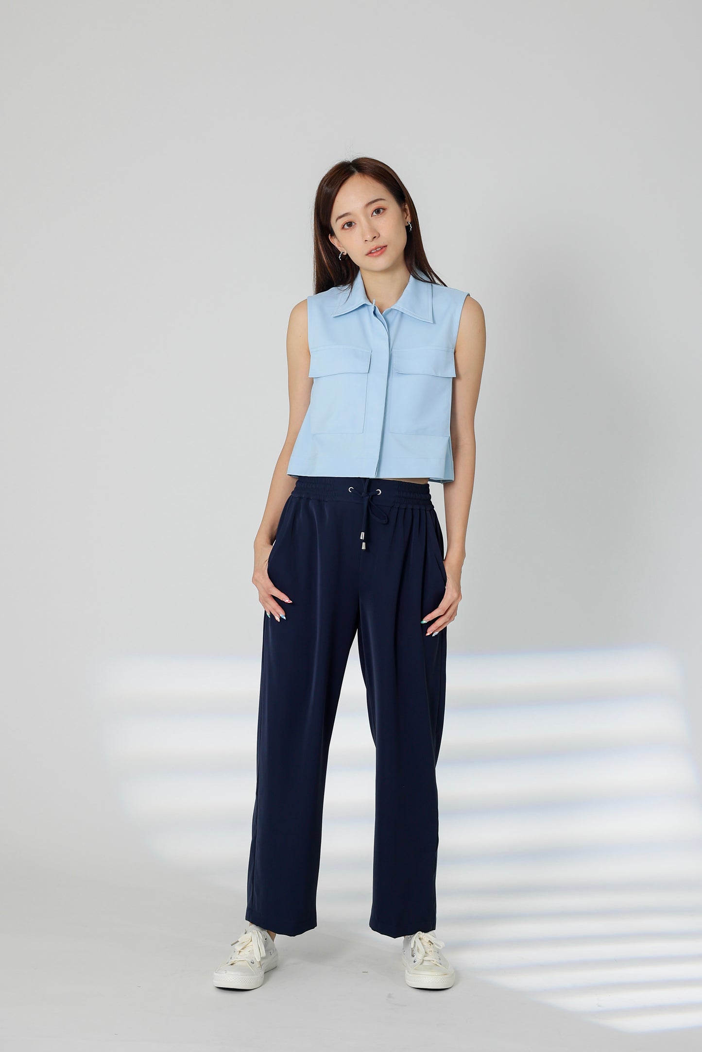 Parker Drawstring Pant - Navy