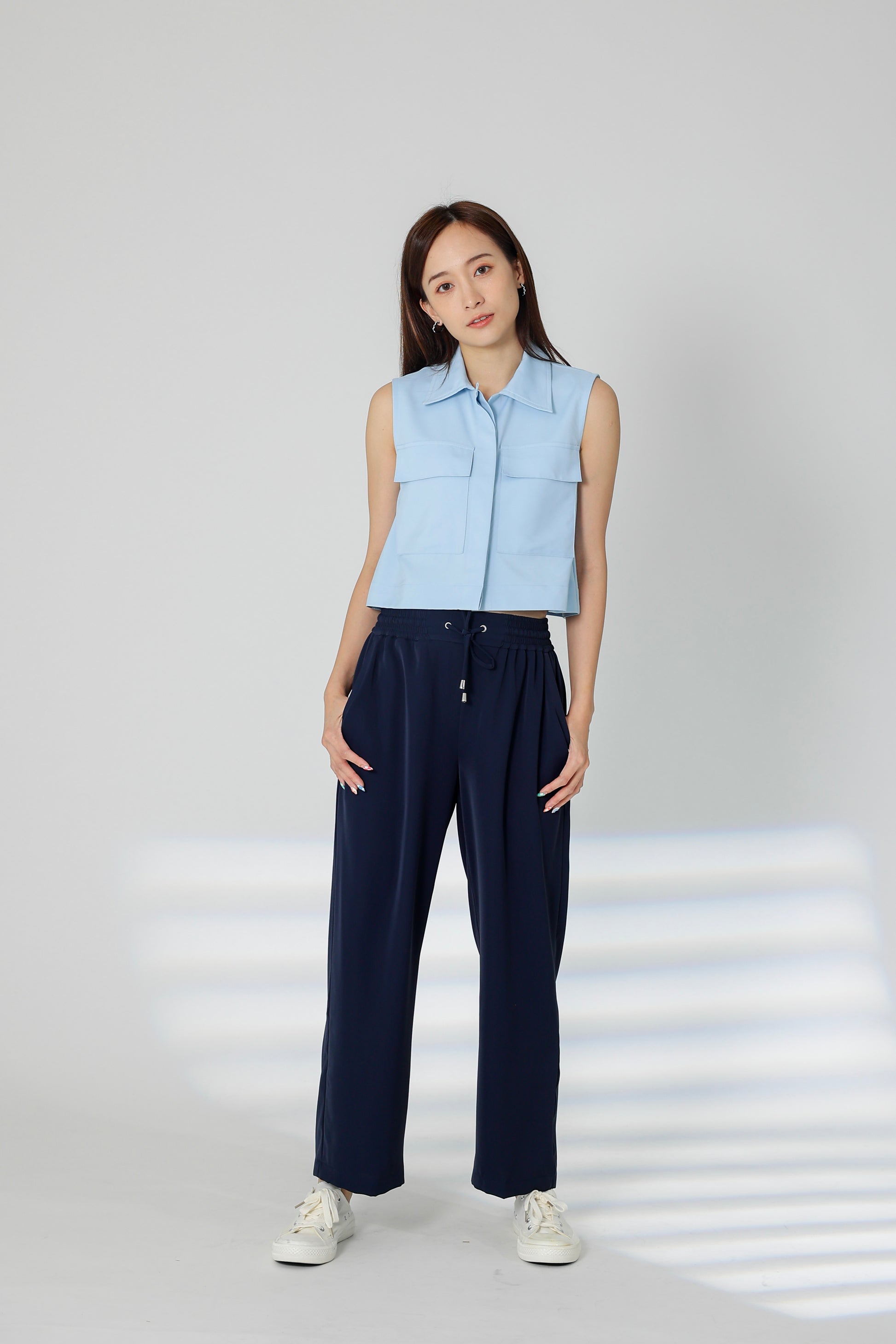 Parker Drawstring Pant - Navy