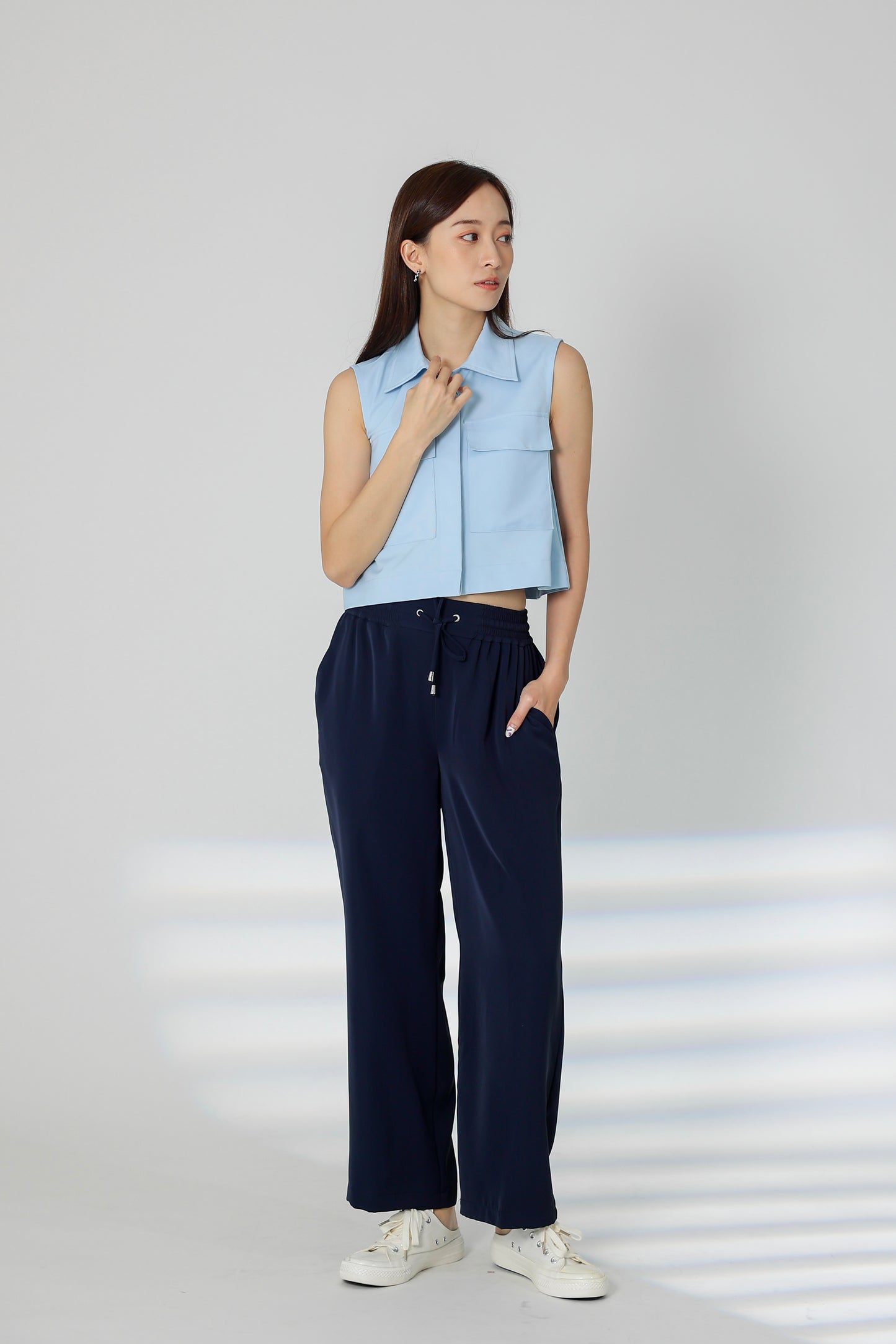 Parker Drawstring Pant - Navy