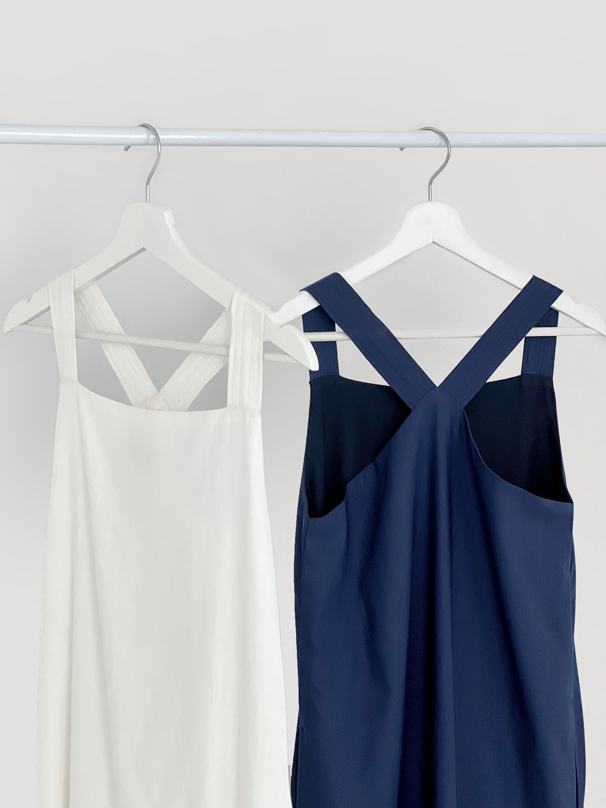 Quinn Square Neck Midi Dress - White