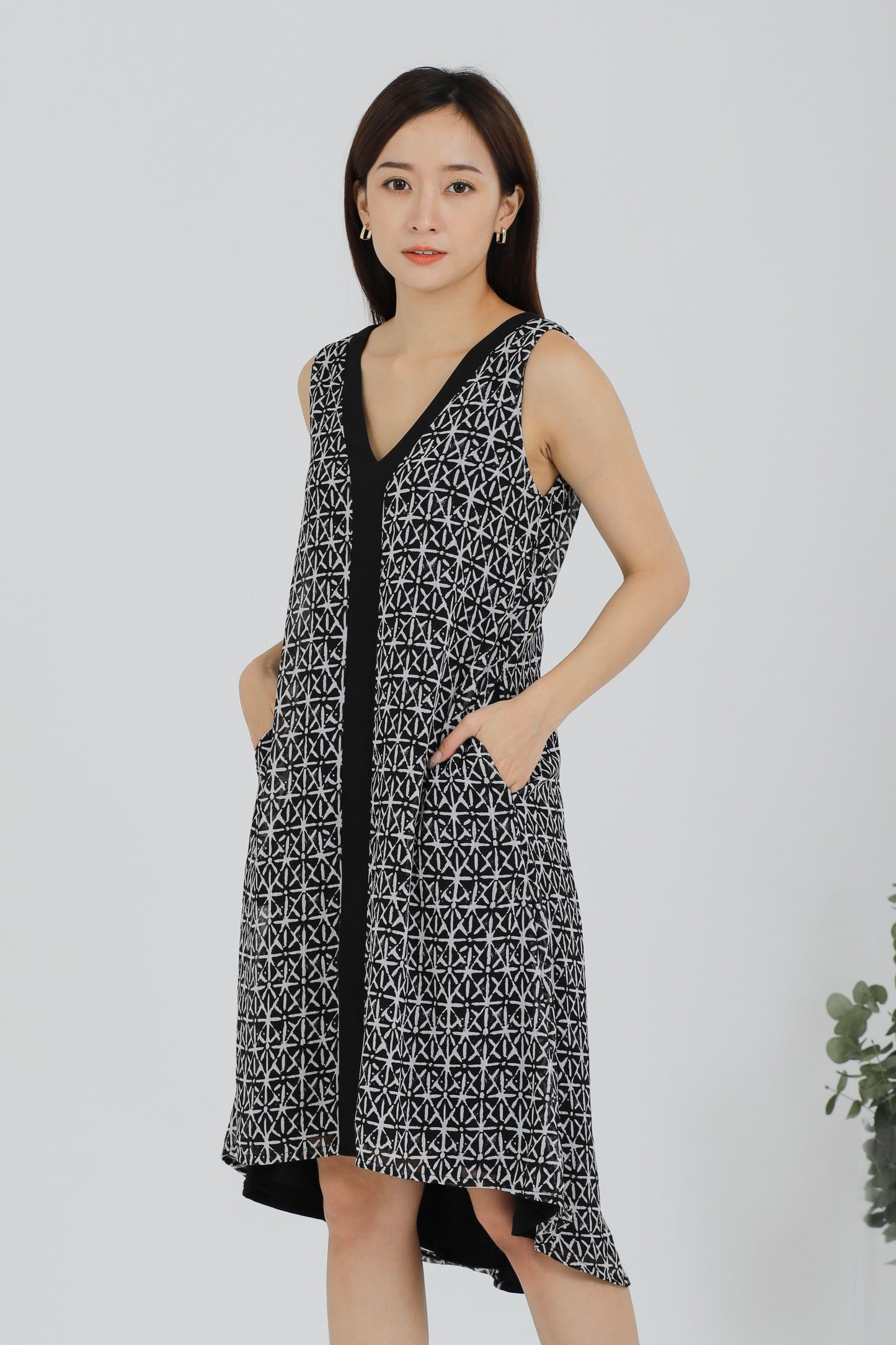 Rei Printed Shift Dress - Batik