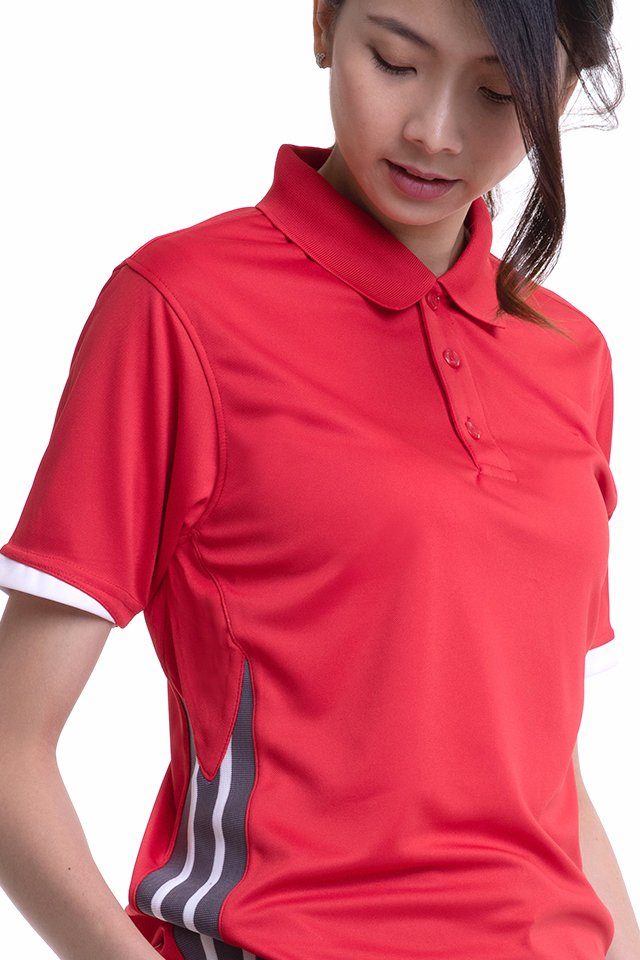 Polo T-Shirt with Ribbed Side Panels (SEB-300)