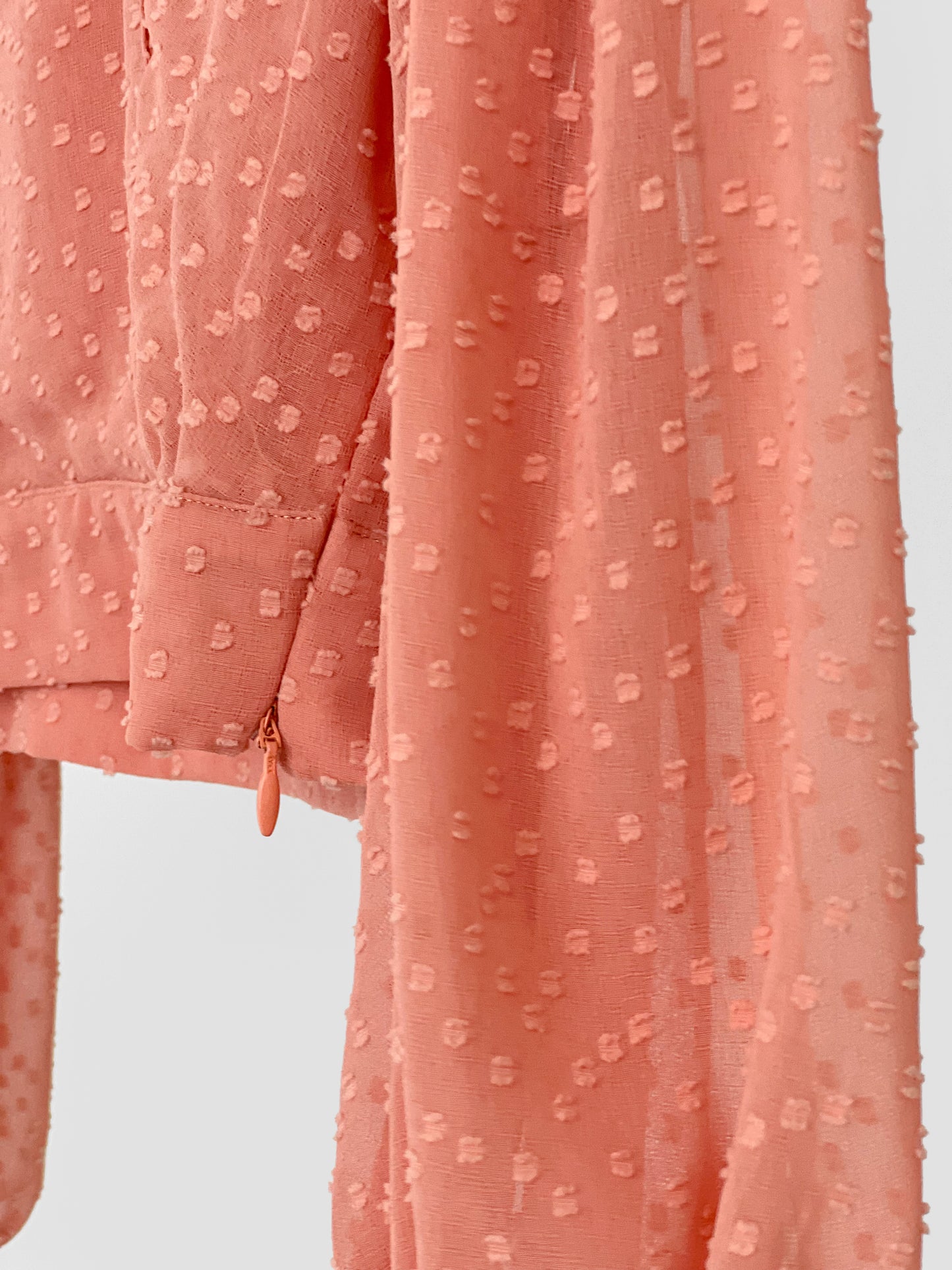 Suvi Textured Chiffon Top - Blush
