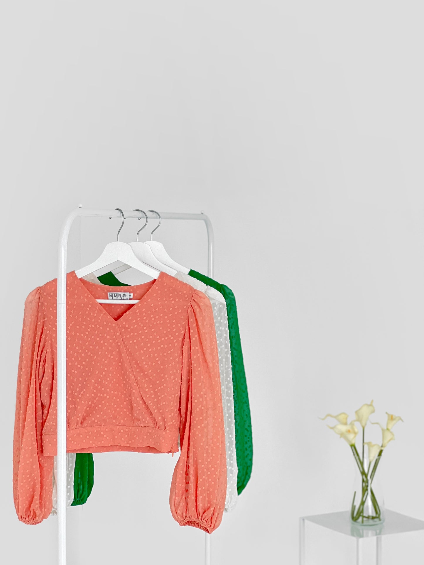 Suvi Textured Chiffon Top - Green