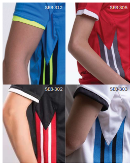 Polo T-Shirt with Ribbed Side Panels (SEB-300)