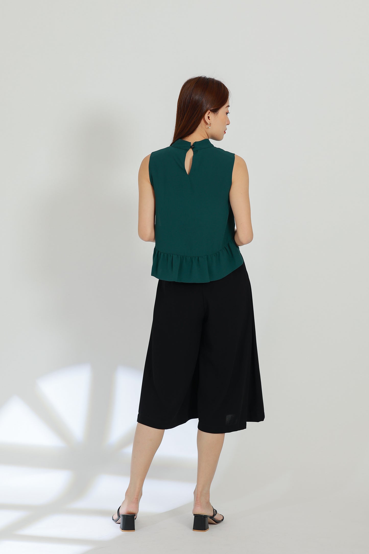 Tammi Crew Neck Top - Emerald