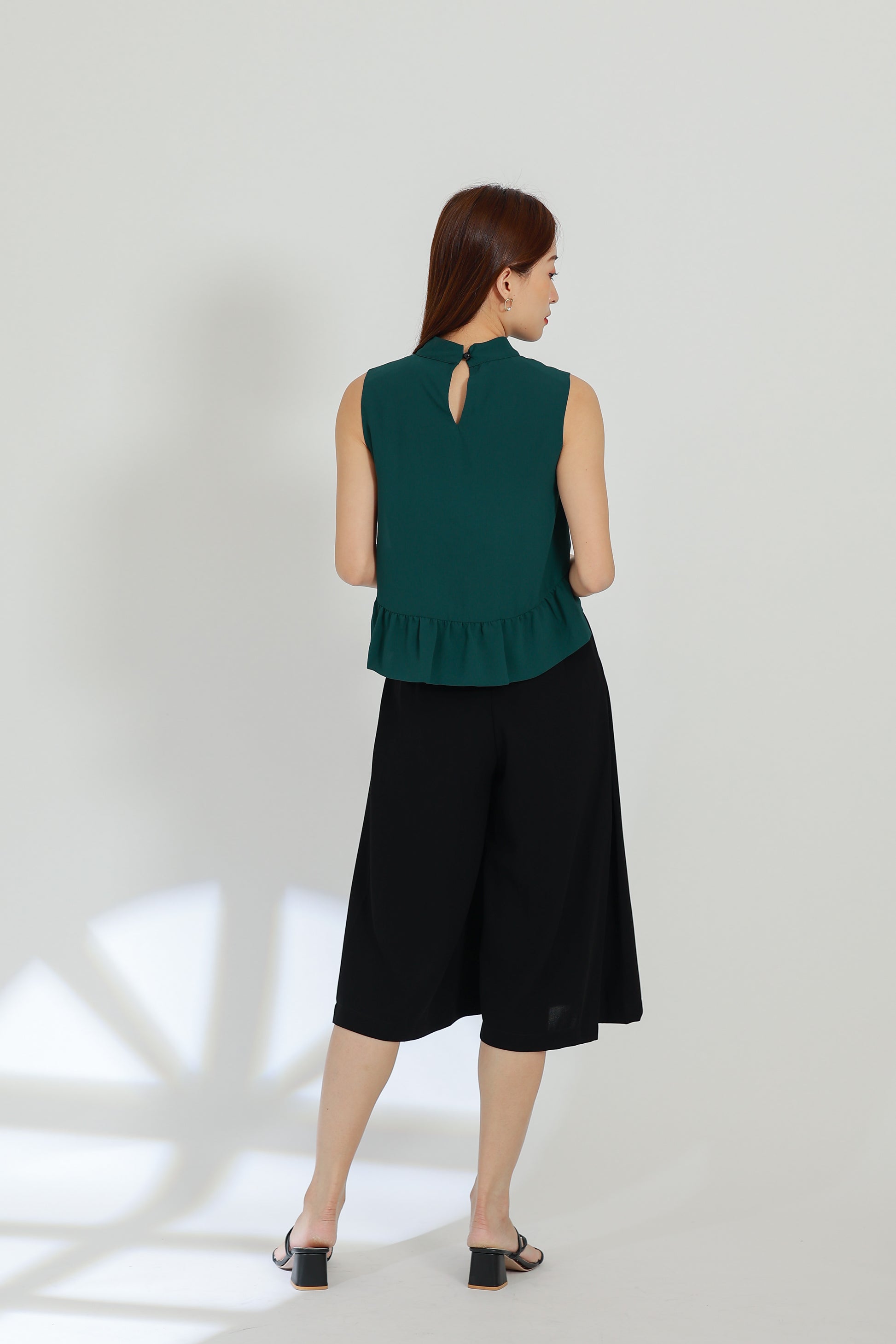 Tammi Crew Neck Top - Emerald