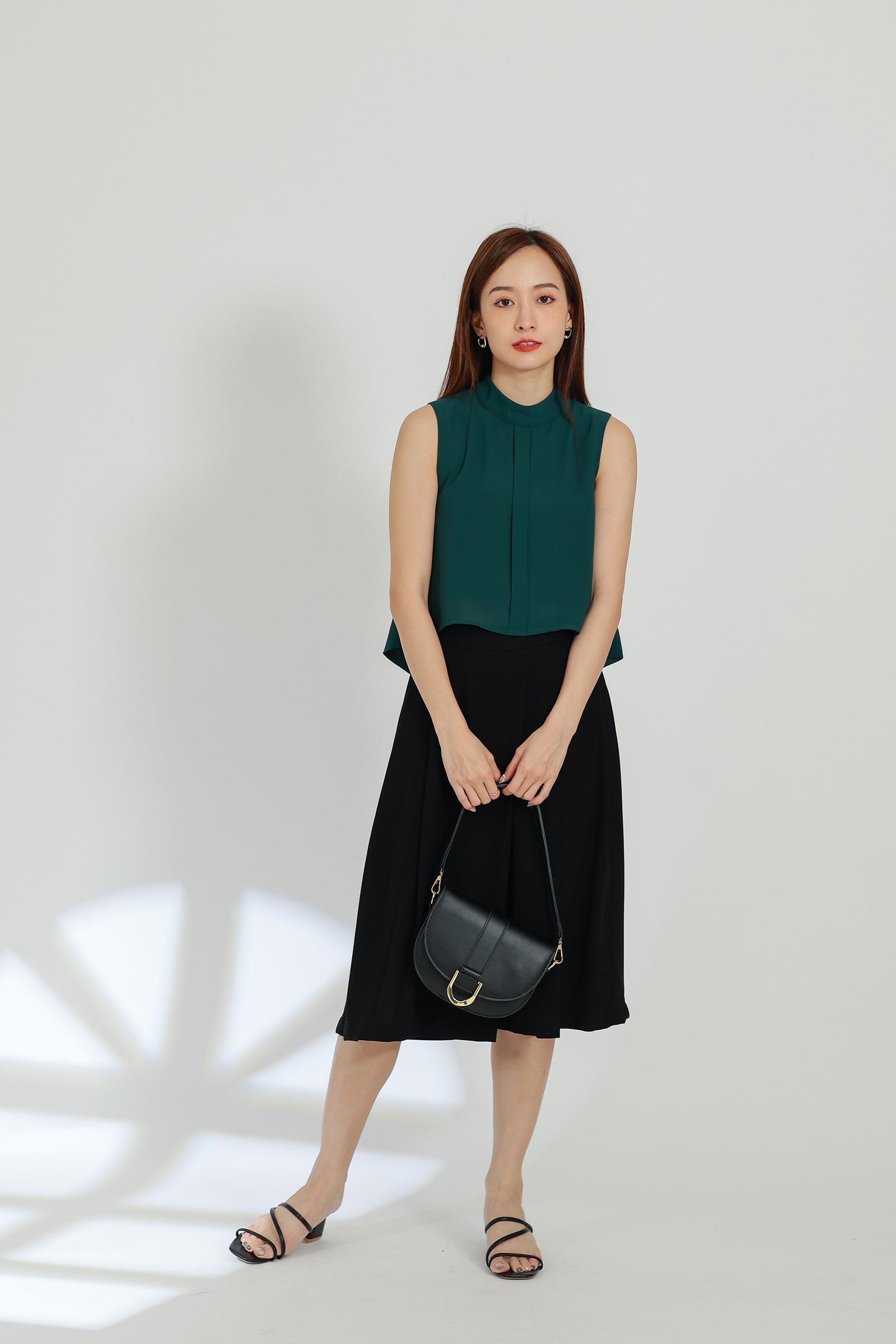 Tammi Crew Neck Top - Emerald
