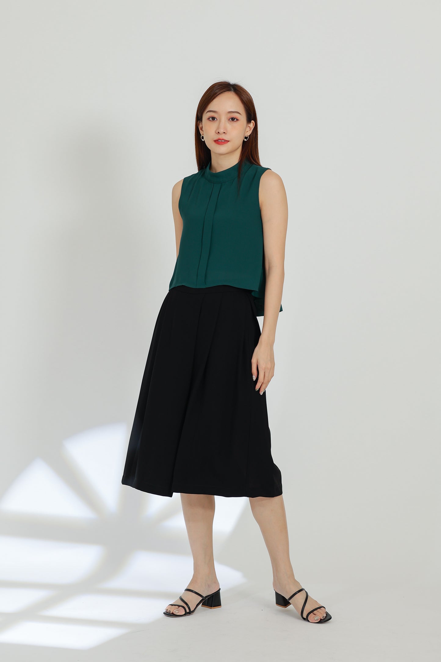 Tammi Crew Neck Top - Emerald