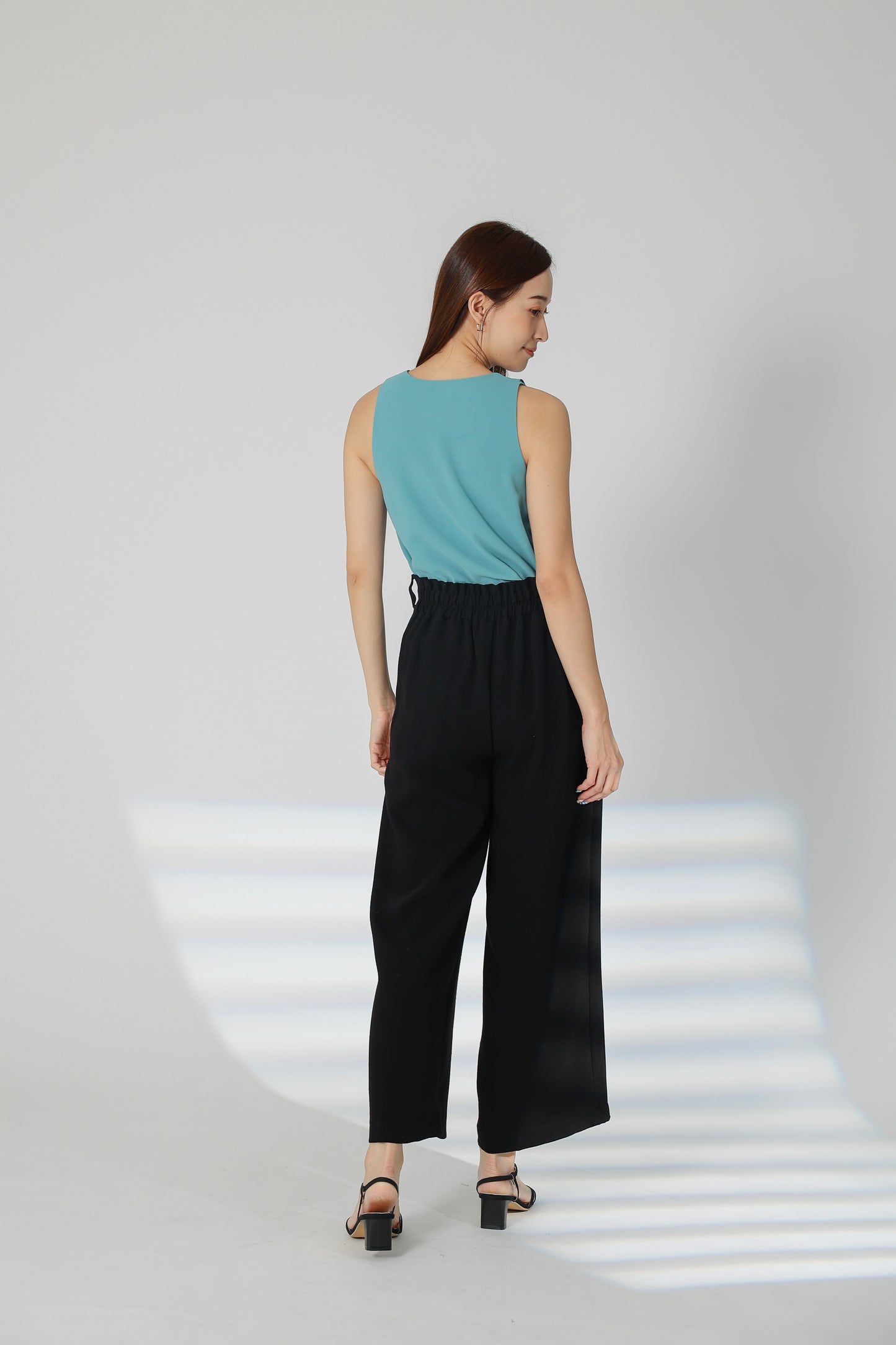 Terra Paperbag Waist Pant - Black