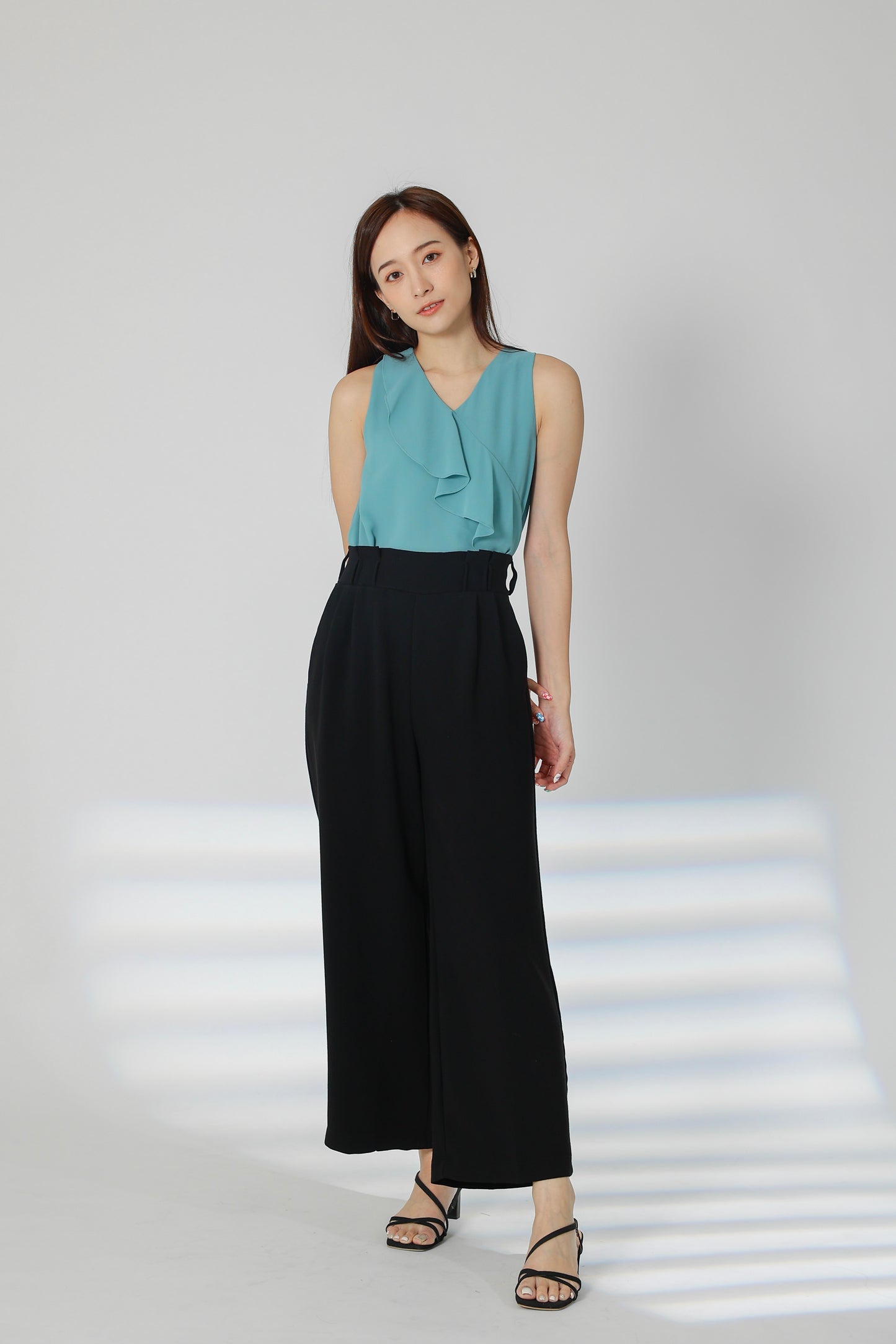 Terra Paperbag Waist Pant - Black
