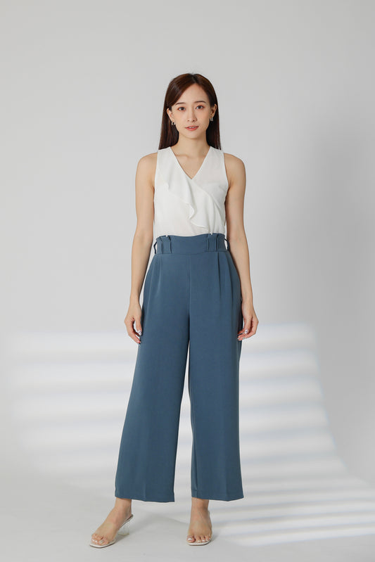Terra Paperbag Waist Pant - Blue