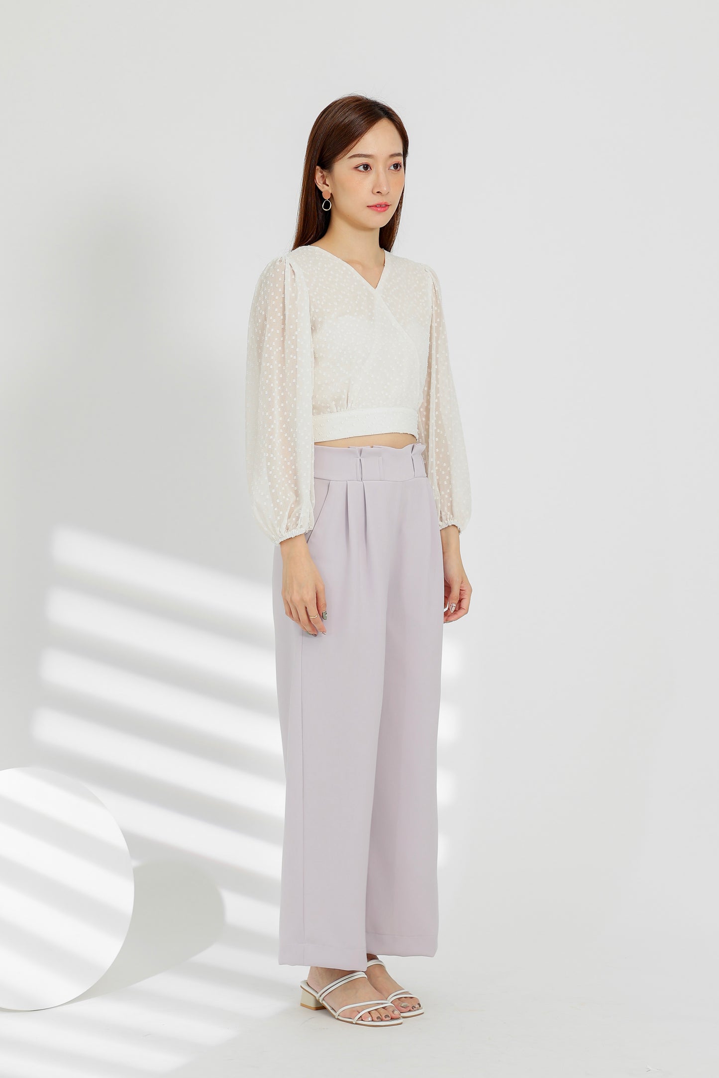 Terra Paperbag Waist Pant - Lilac