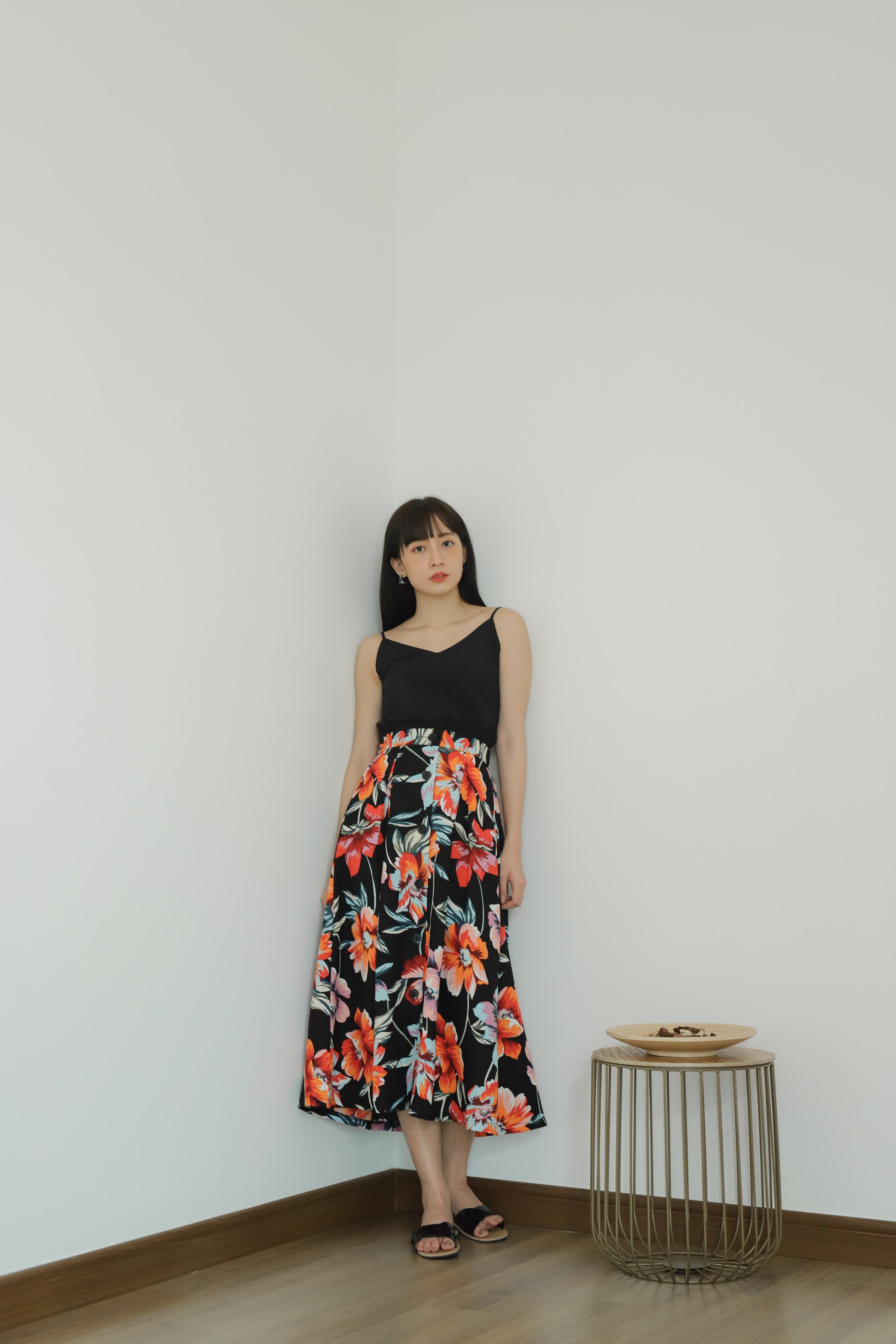 Avya Cami Cropped - Black